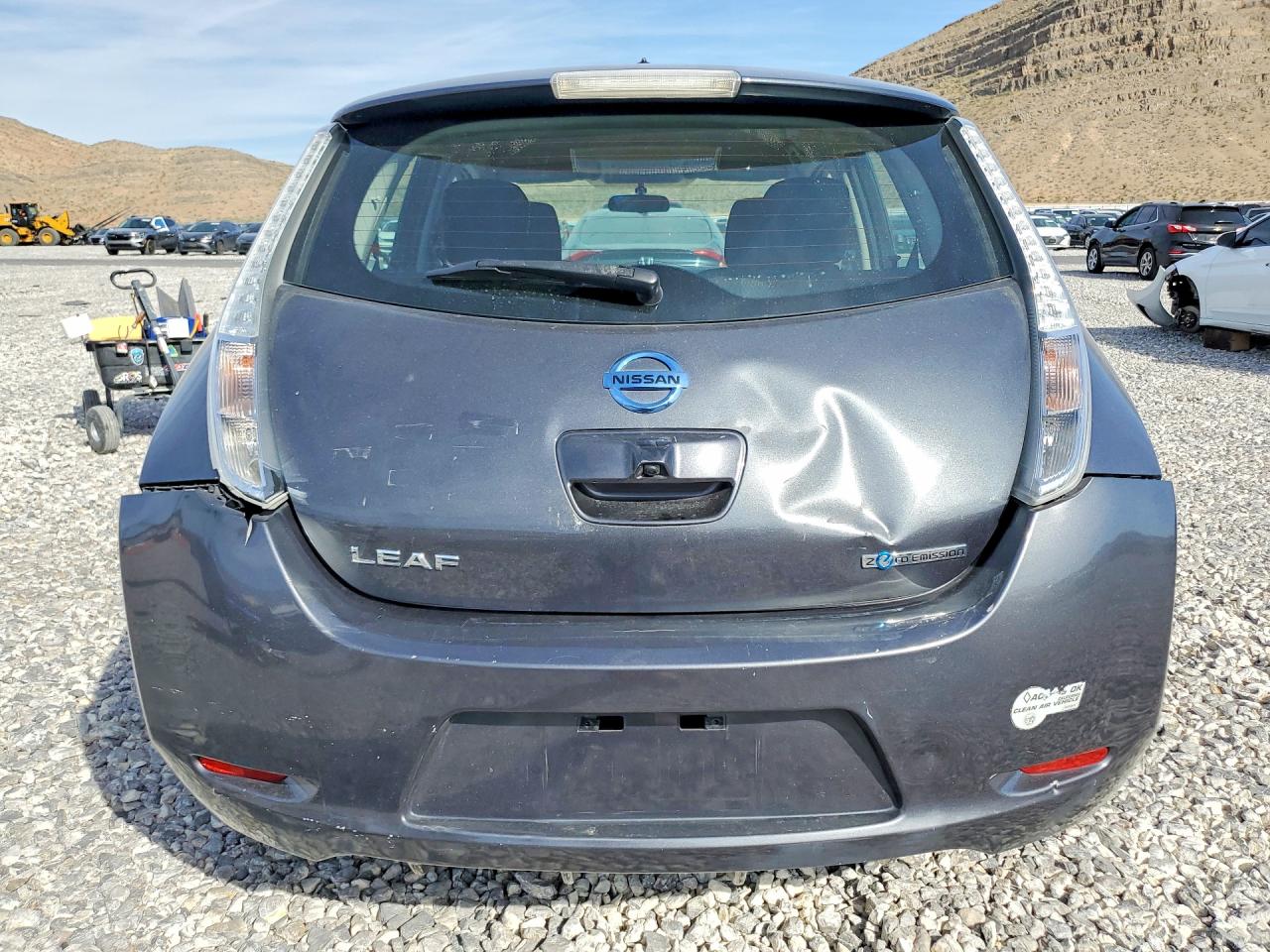 2013 Nissan Leaf S Gray vin: 1N4AZ0CPXDC413329