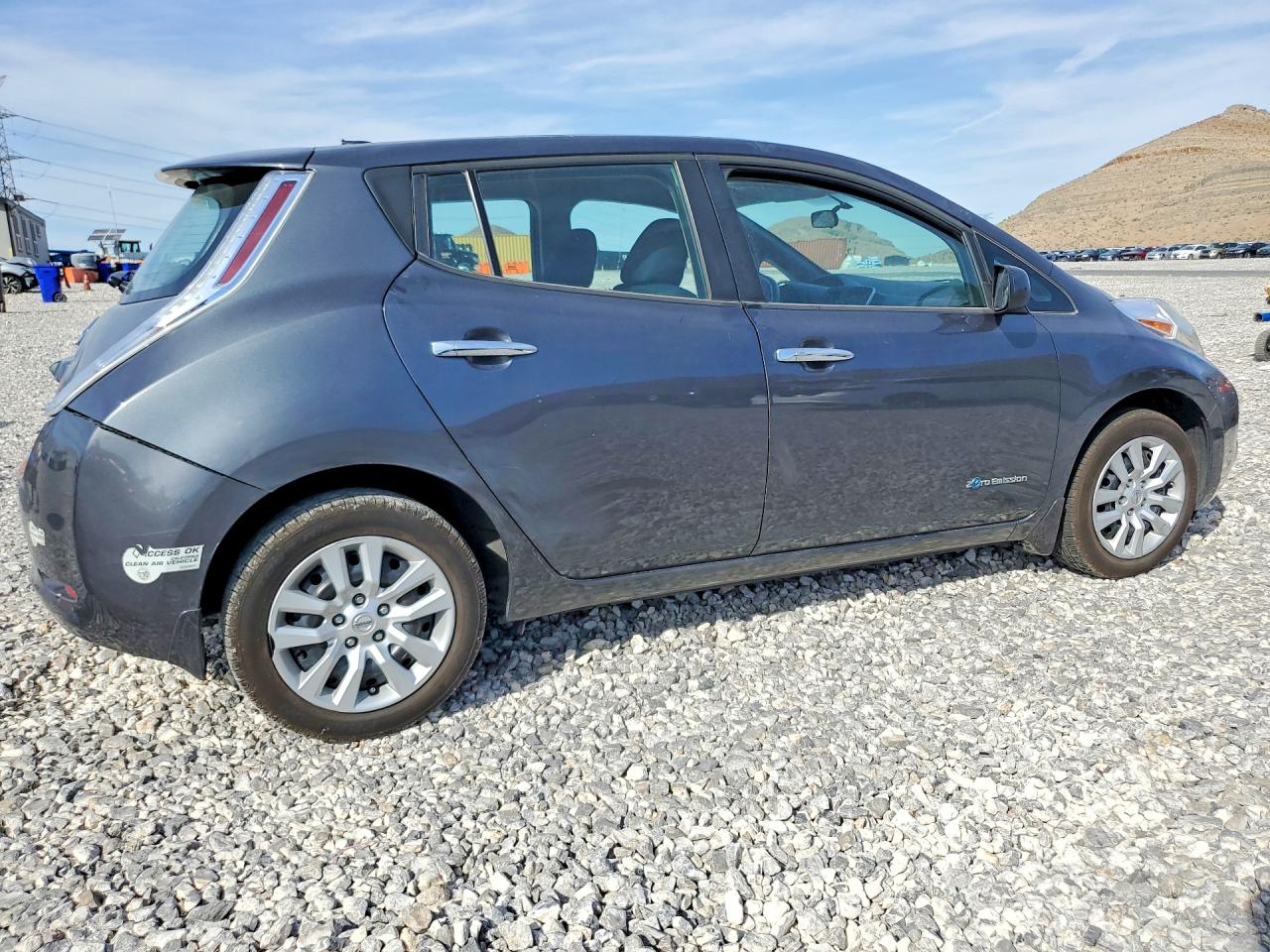 2013 Nissan Leaf S Gray vin: 1N4AZ0CPXDC413329