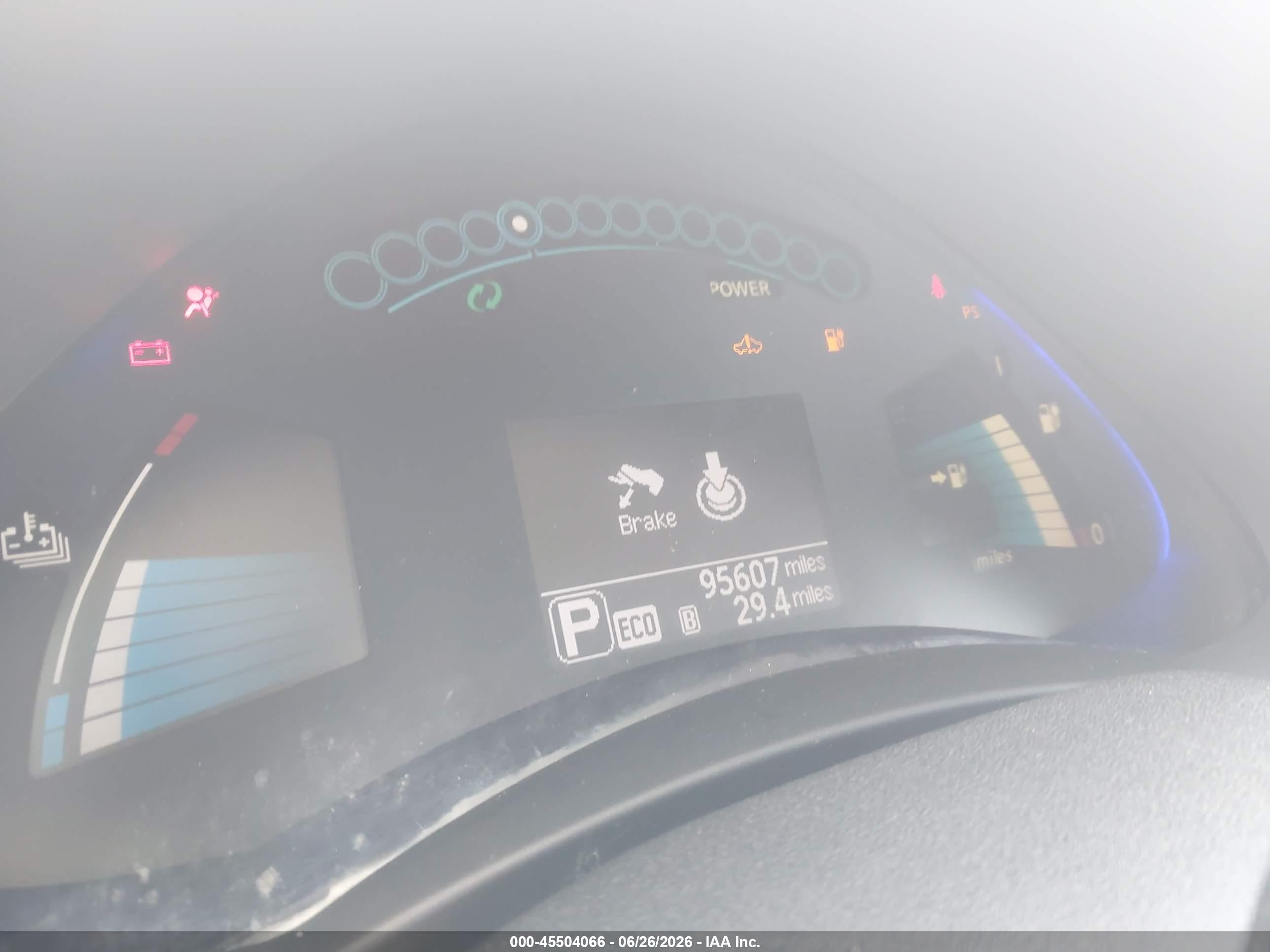 2015 Nissan Leaf S Black vin: 1N4AZ0CPXFC300810