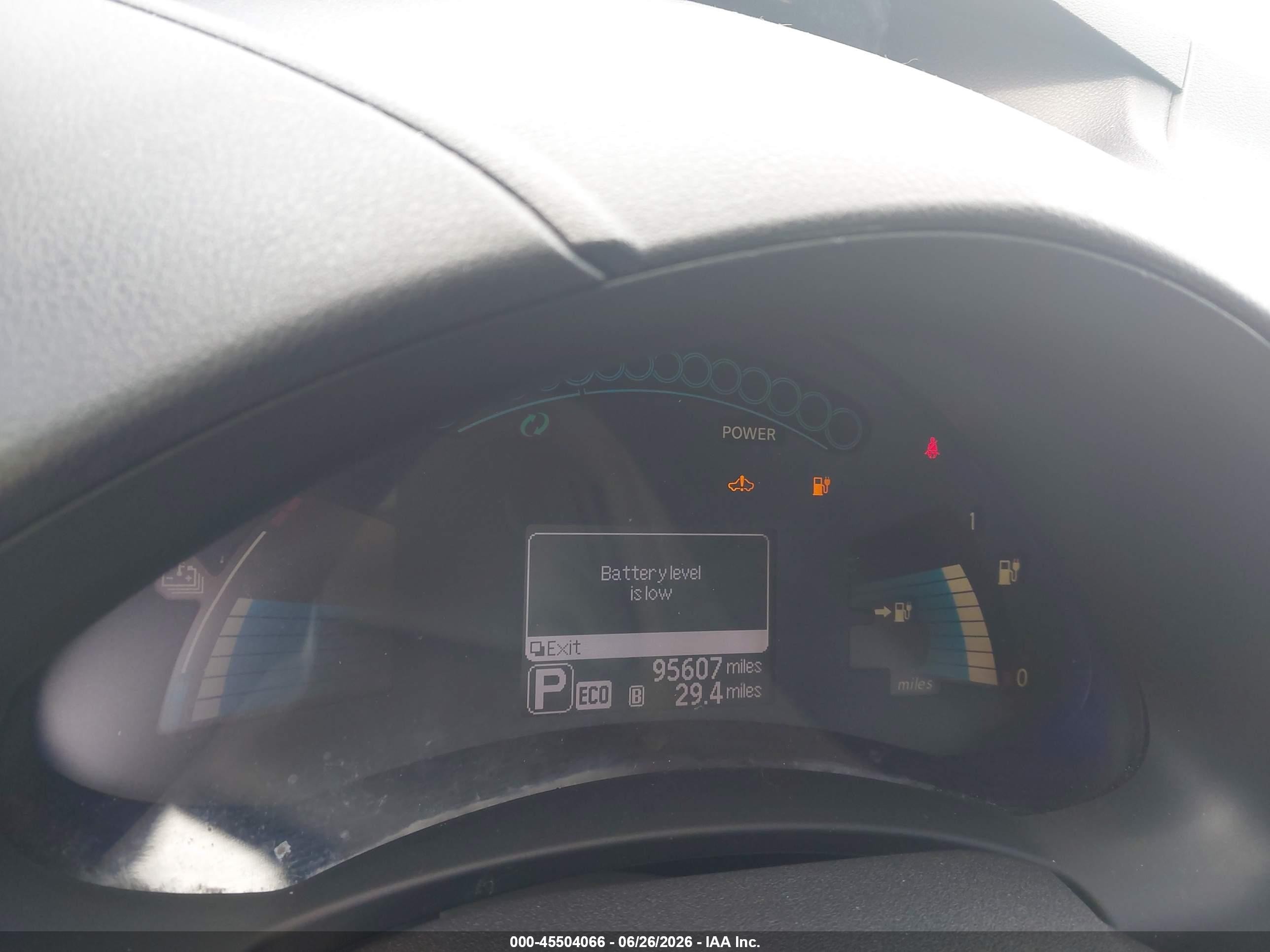 2015 Nissan Leaf S Black vin: 1N4AZ0CPXFC300810