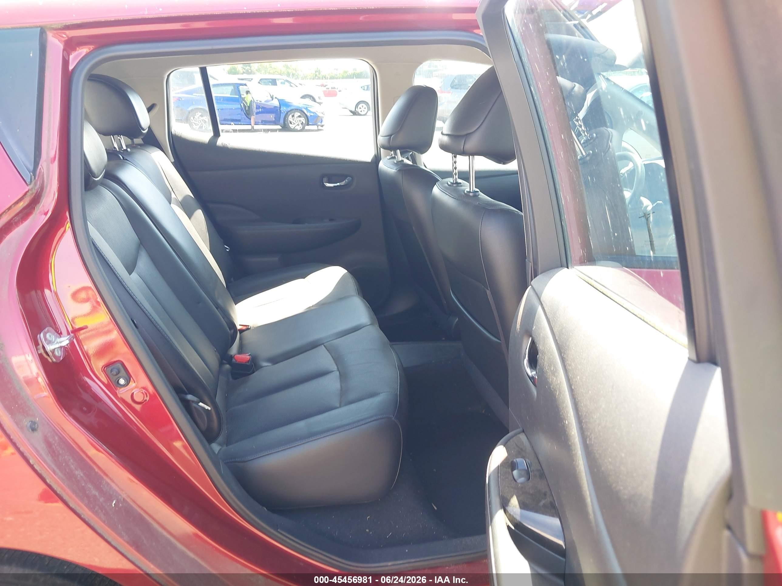 2015 Nissan Leaf Sl Red vin: 1N4AZ0CPXFC308910