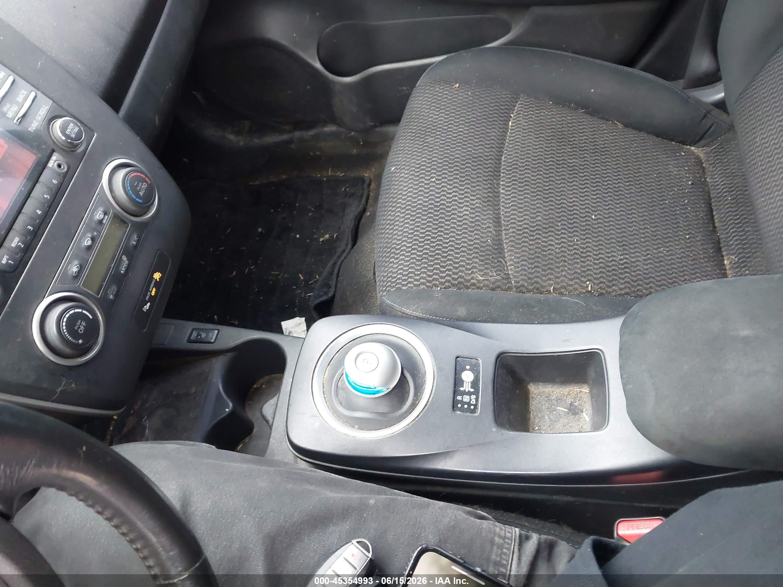 2015 Nissan Leaf S Black vin: 1N4AZ0CPXFC311032