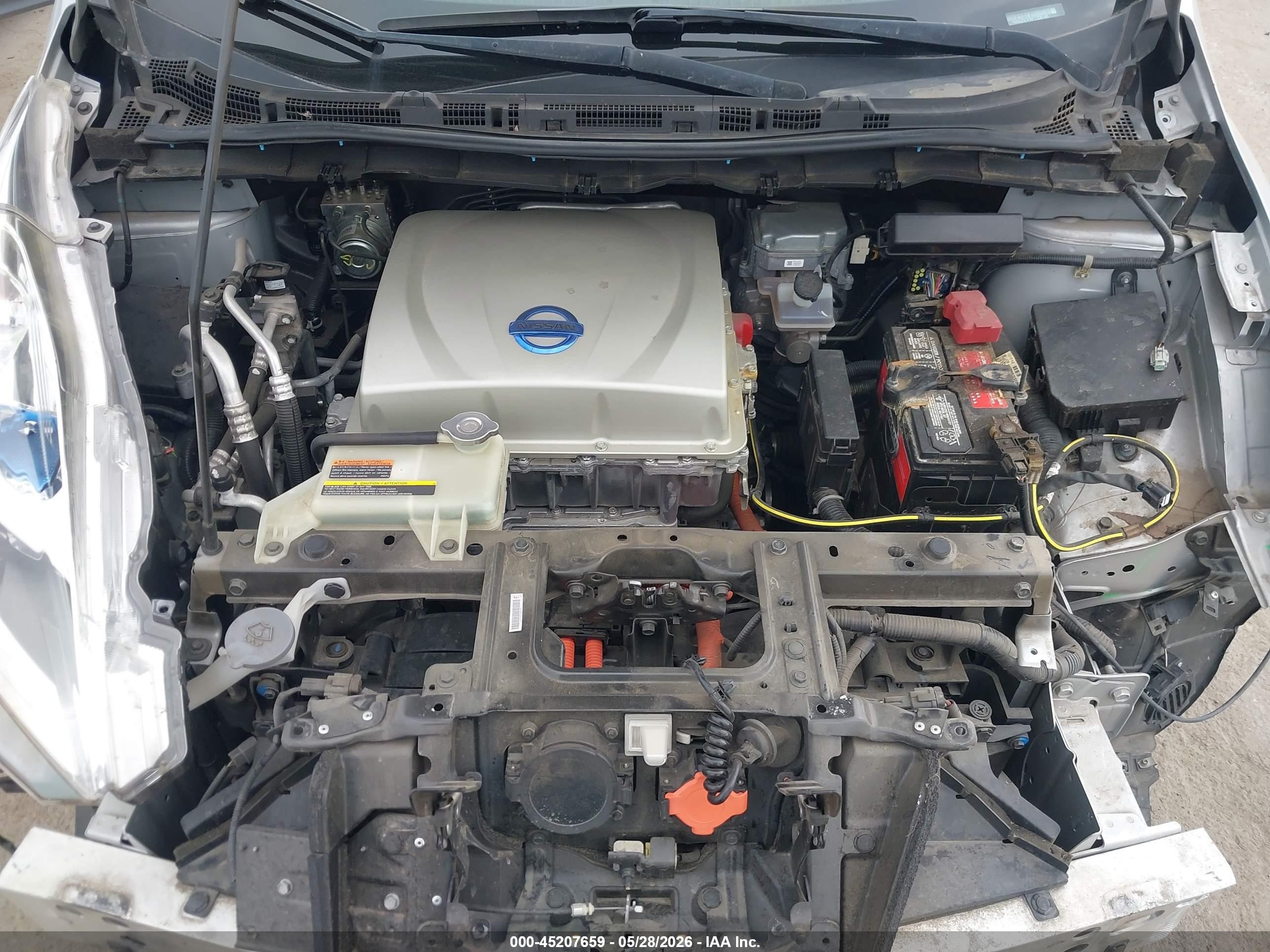 2015 Nissan Leaf Sl Silver vin: 1N4AZ0CPXFC326145