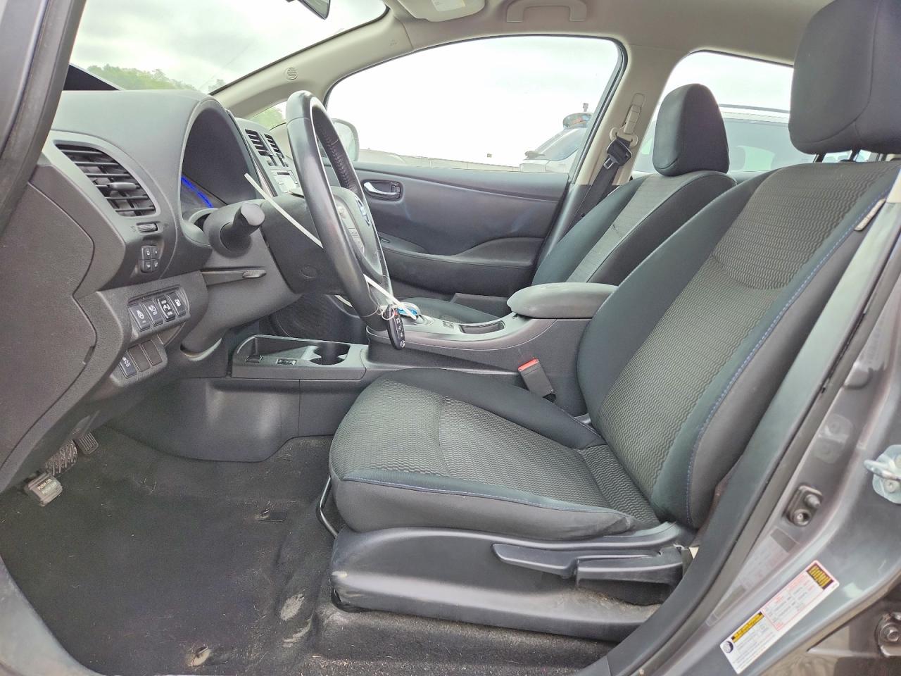 2015 Nissan Leaf S Gray vin: 1N4AZ0CPXFC328509