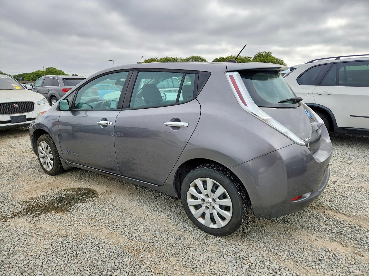 2015 Nissan Leaf S Gray vin: 1N4AZ0CPXFC328509