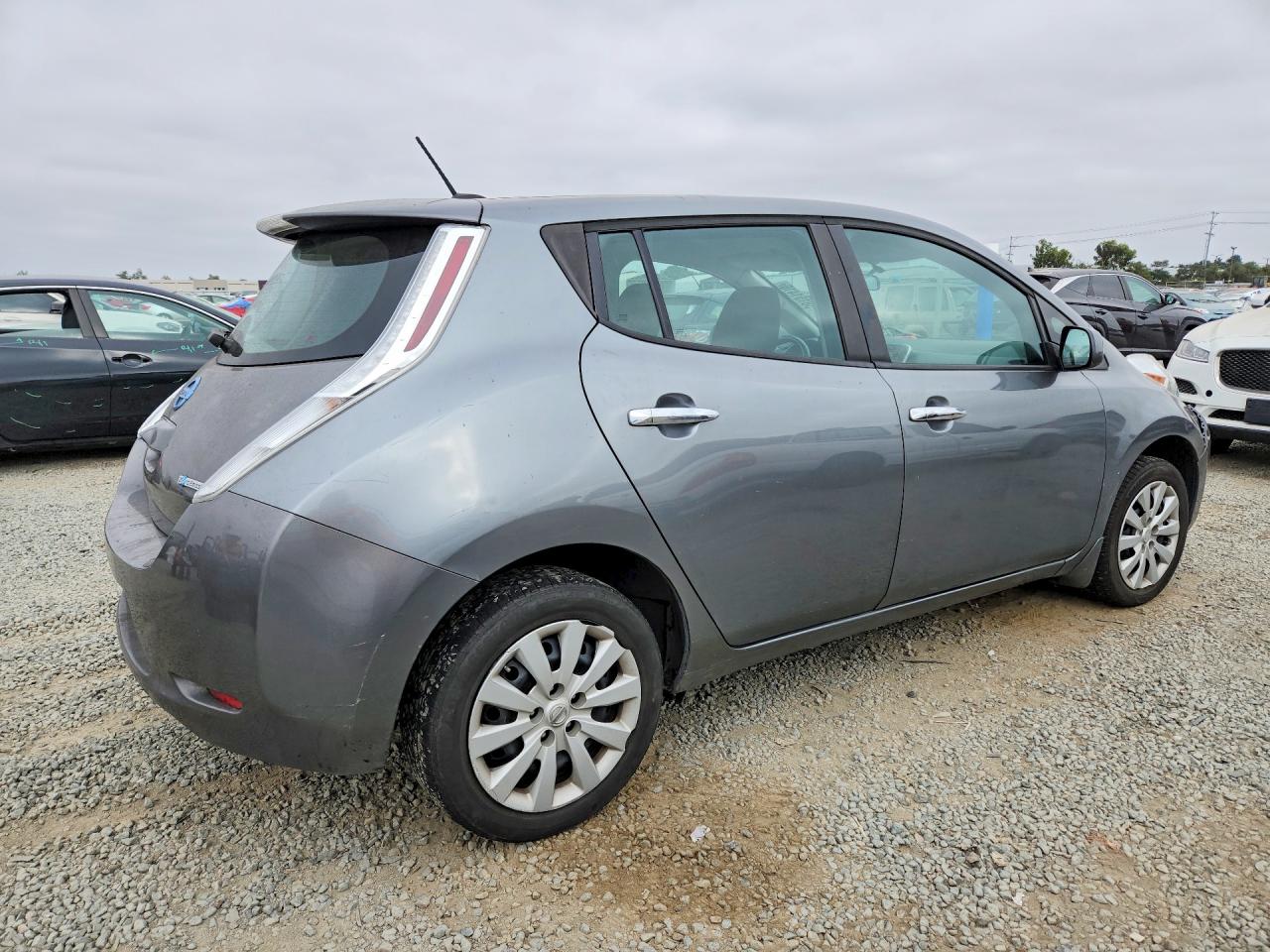 2015 Nissan Leaf S Gray vin: 1N4AZ0CPXFC328509