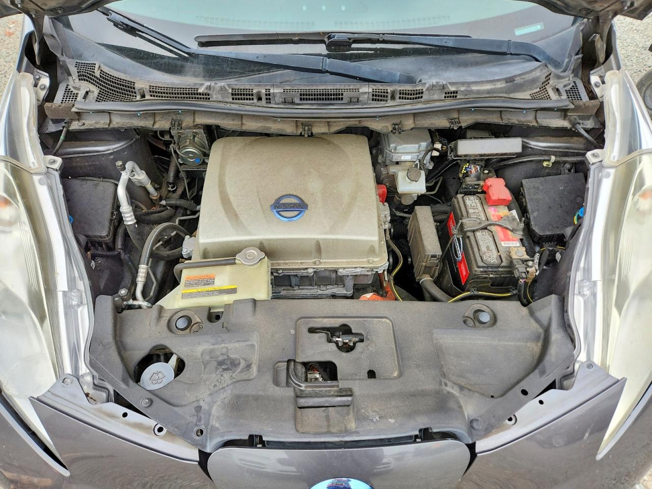 2015 Nissan Leaf S Gray vin: 1N4AZ0CPXFC328509