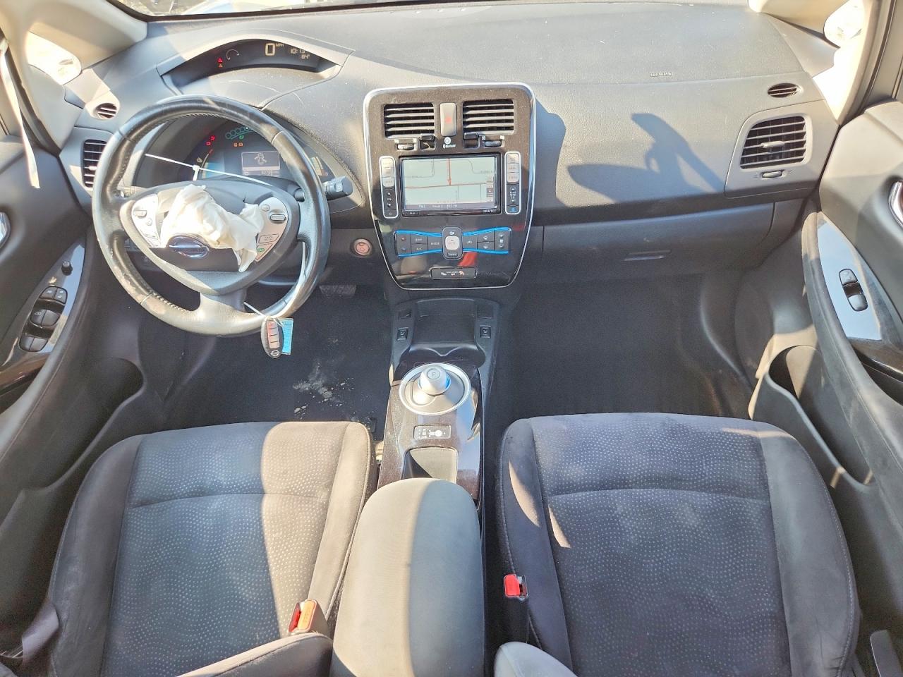2015 Nissan Leaf S Black vin: 1N4AZ0CPXFC330826