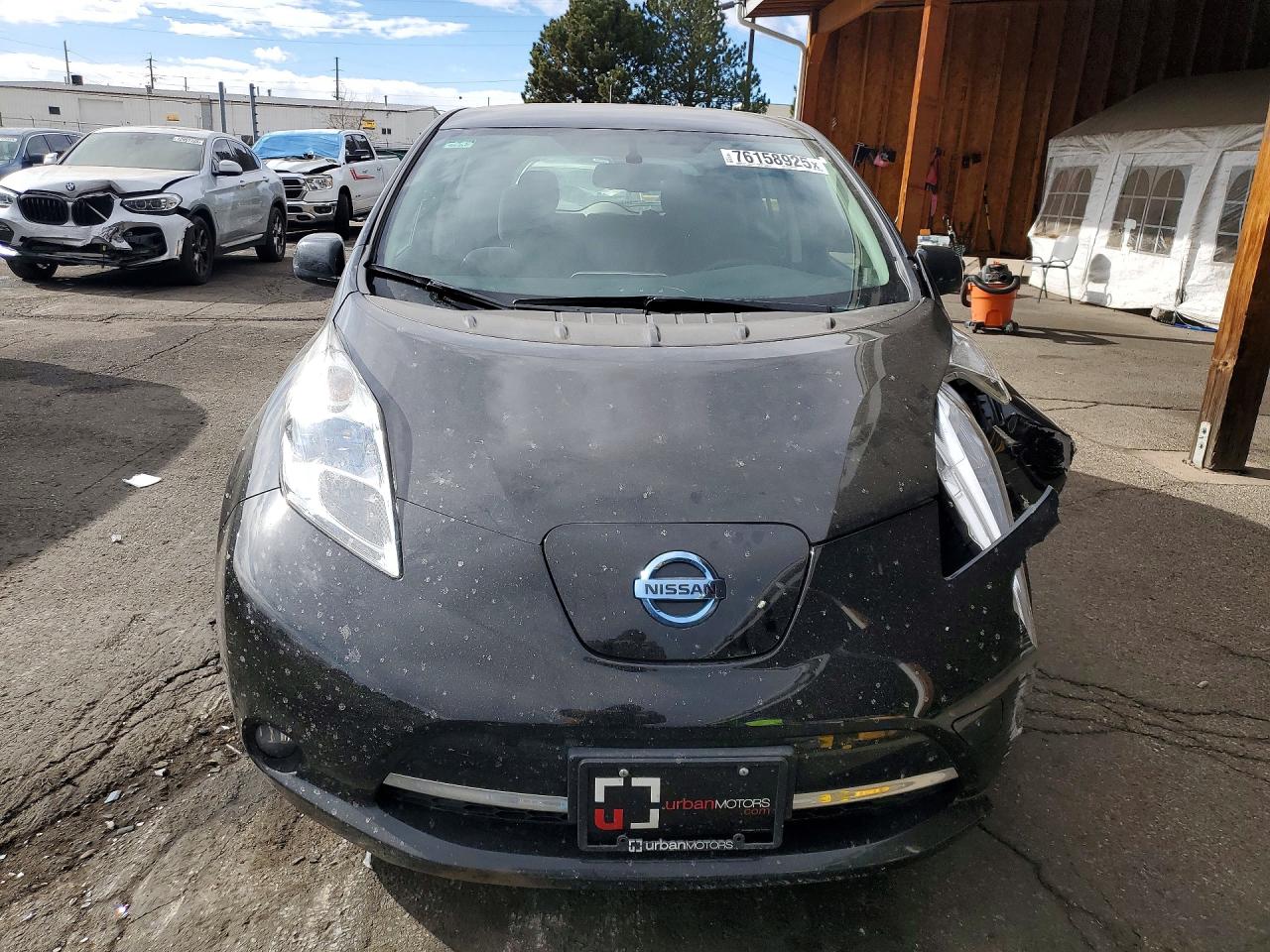 2015 Nissan Leaf Sv Black vin: 1N4AZ0CPXFC333855