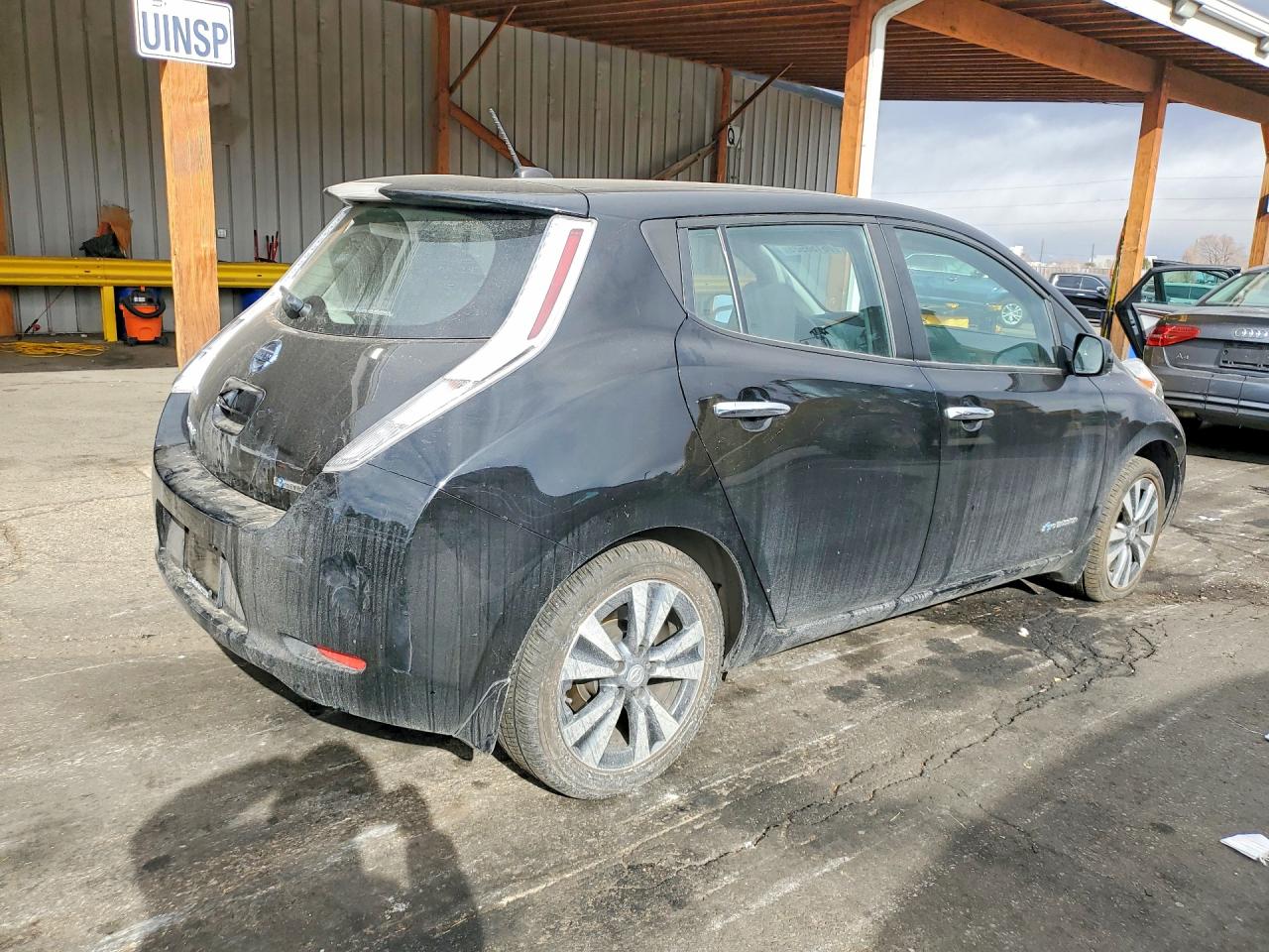 2015 Nissan Leaf Sv Black vin: 1N4AZ0CPXFC333855
