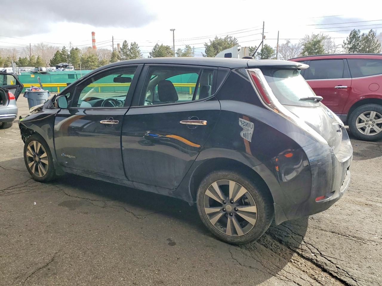 2015 Nissan Leaf Sv Black vin: 1N4AZ0CPXFC333855