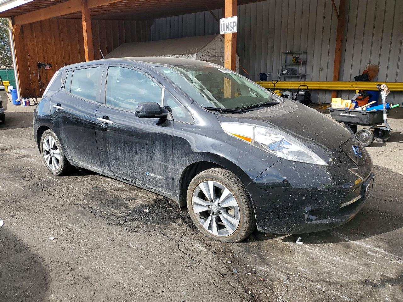 2015 Nissan Leaf Sv Black vin: 1N4AZ0CPXFC333855