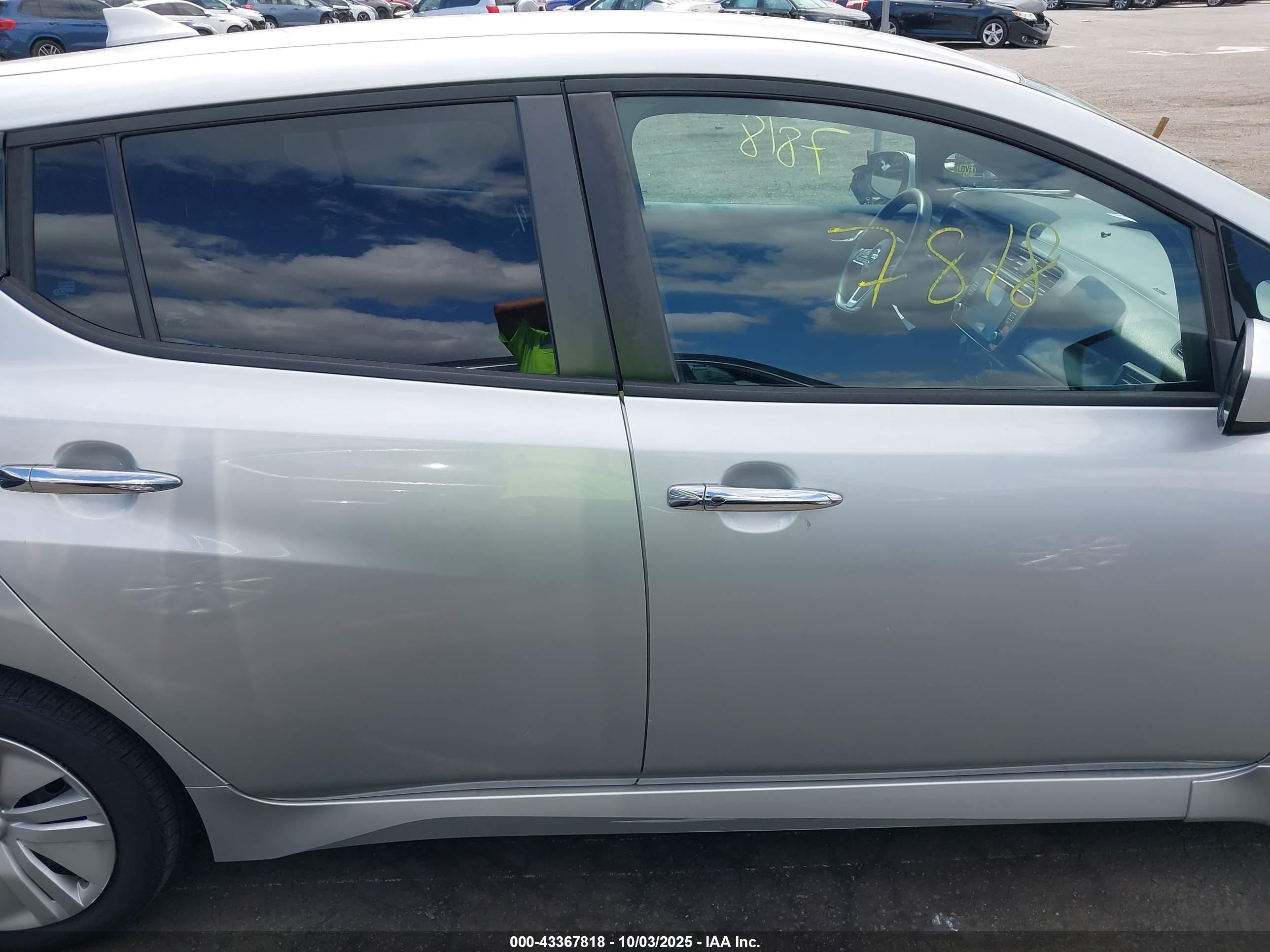 2020 Nissan Leaf S 40 Kwh Серебряный vin: 1N4AZ1BP3LC310825