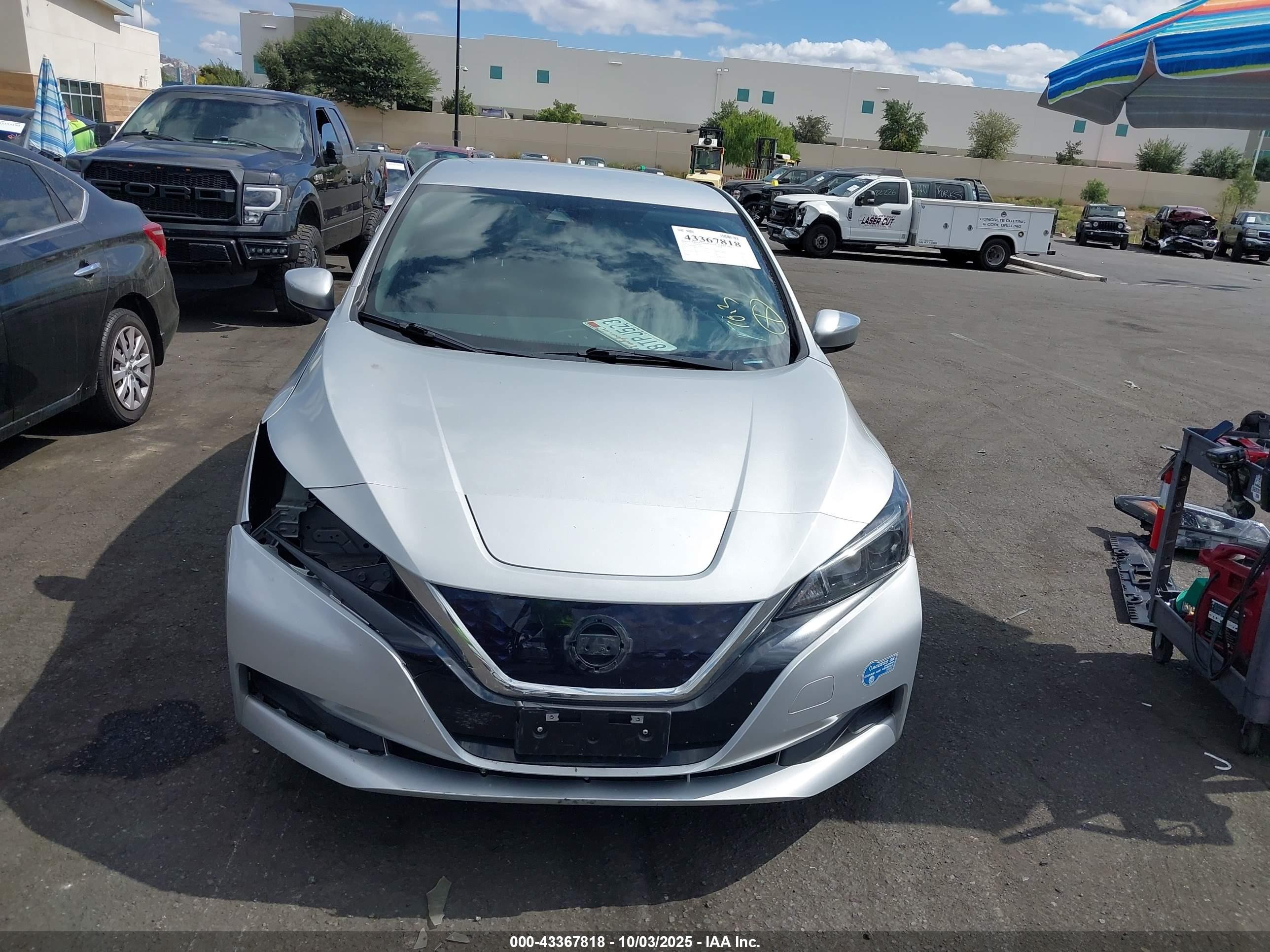 2020 Nissan Leaf S 40 Kwh Серебряный vin: 1N4AZ1BP3LC310825
