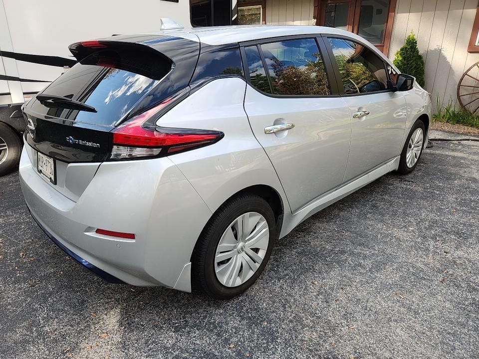 2022 Nissan Leaf S Silver vin: 1N4AZ1BV3NC560955