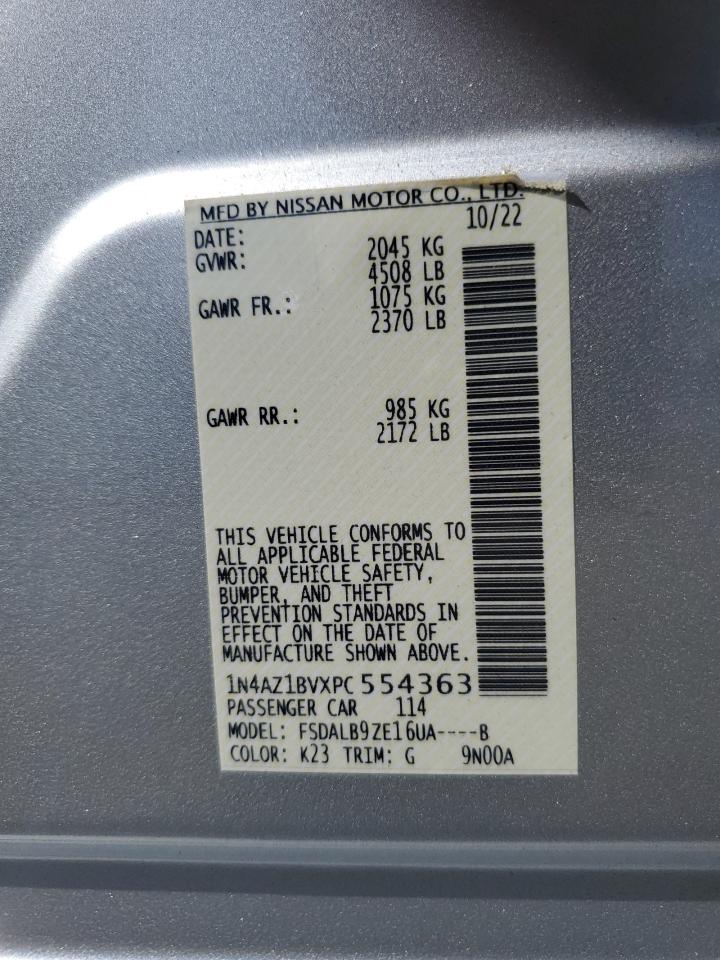 2023 Nissan Leaf S Silver vin: 1N4AZ1BVXPC554363