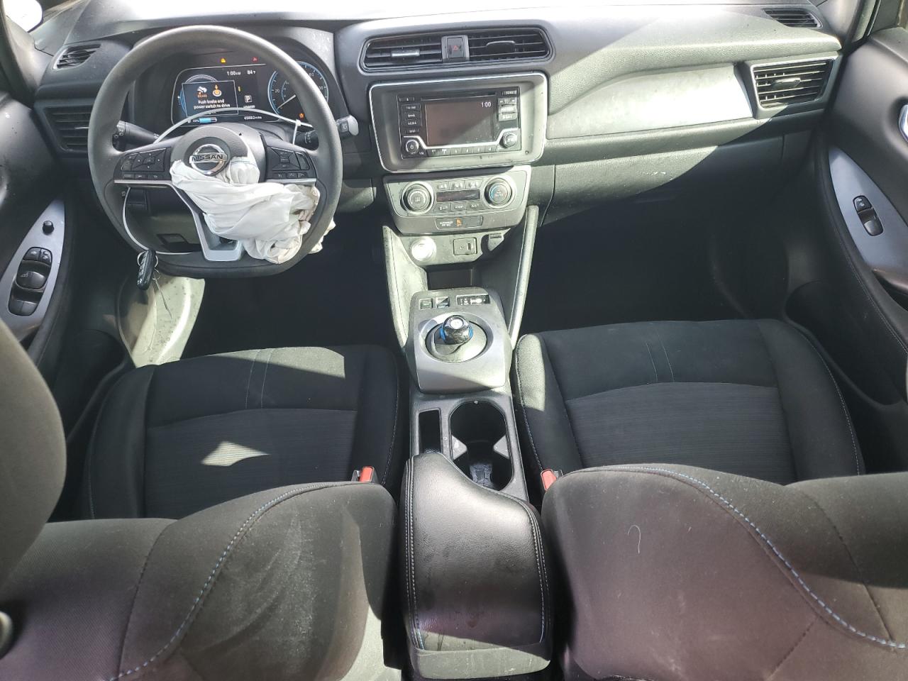 2018 Nissan Leaf S White vin: 1N4AZ1CP1JC301360