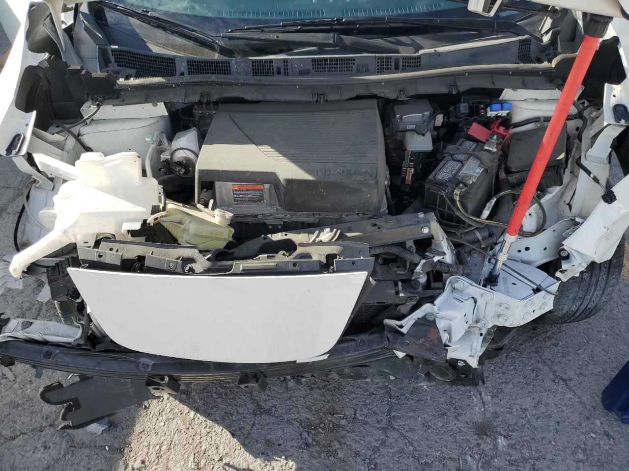 2018 Nissan Leaf S White vin: 1N4AZ1CP1JC301360