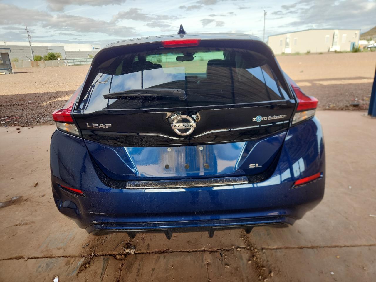 2018 Nissan Leaf S Синий vin: 1N4AZ1CP2JC306910