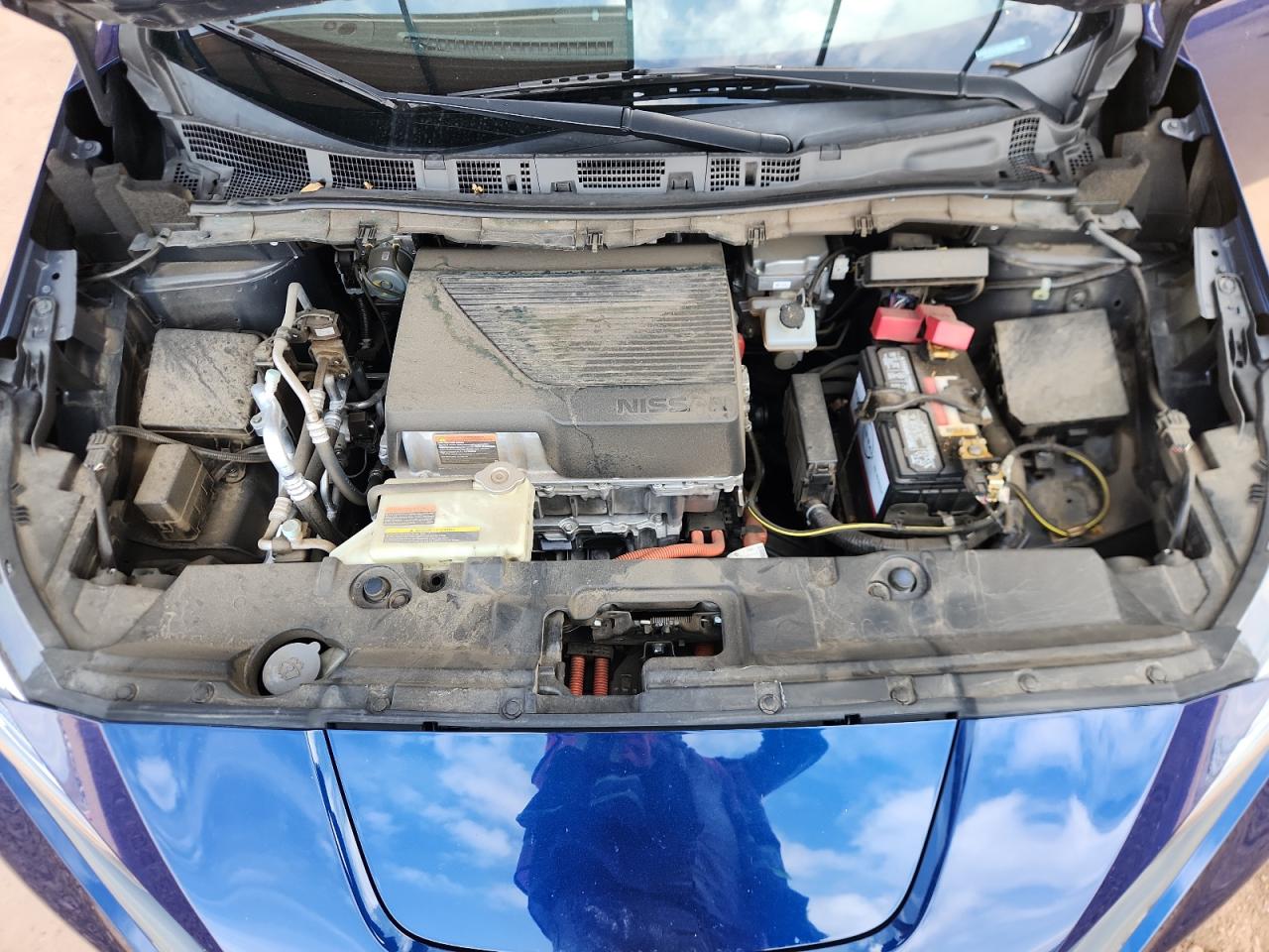 2018 Nissan Leaf S Синий vin: 1N4AZ1CP2JC306910