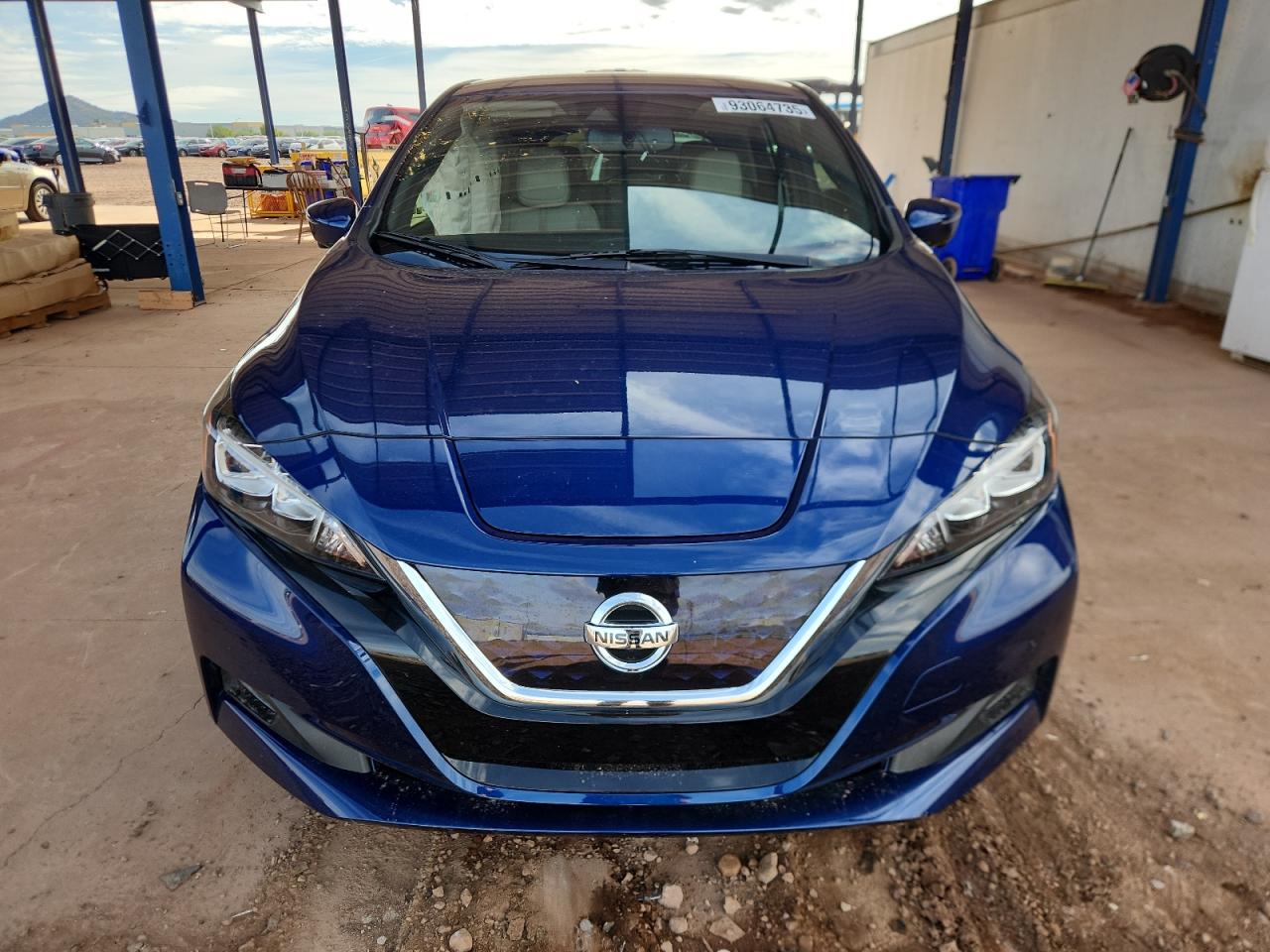 2018 Nissan Leaf S Синий vin: 1N4AZ1CP2JC306910