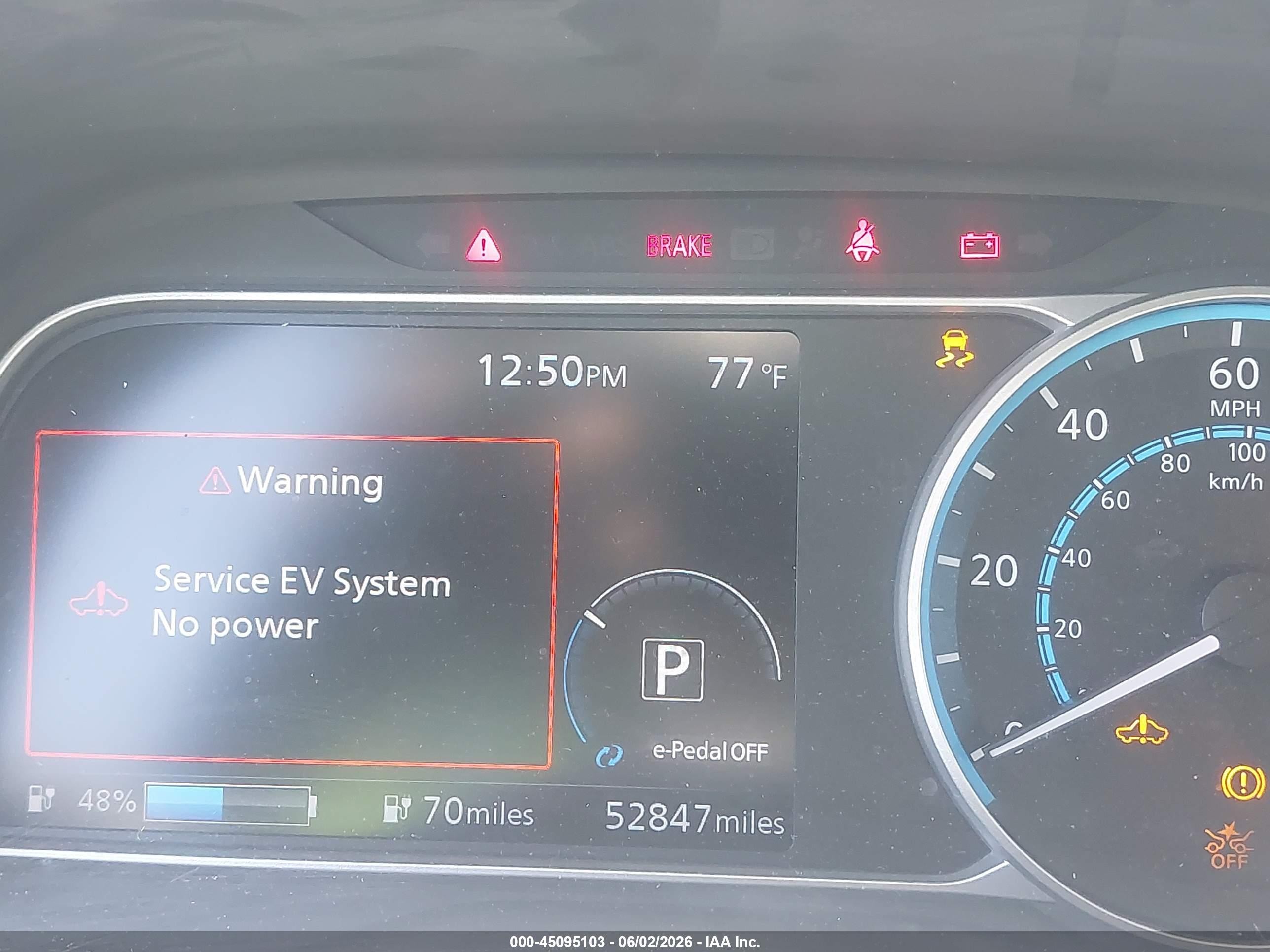 2019 Nissan Leaf Sv Gray vin: 1N4AZ1CP3KC303550