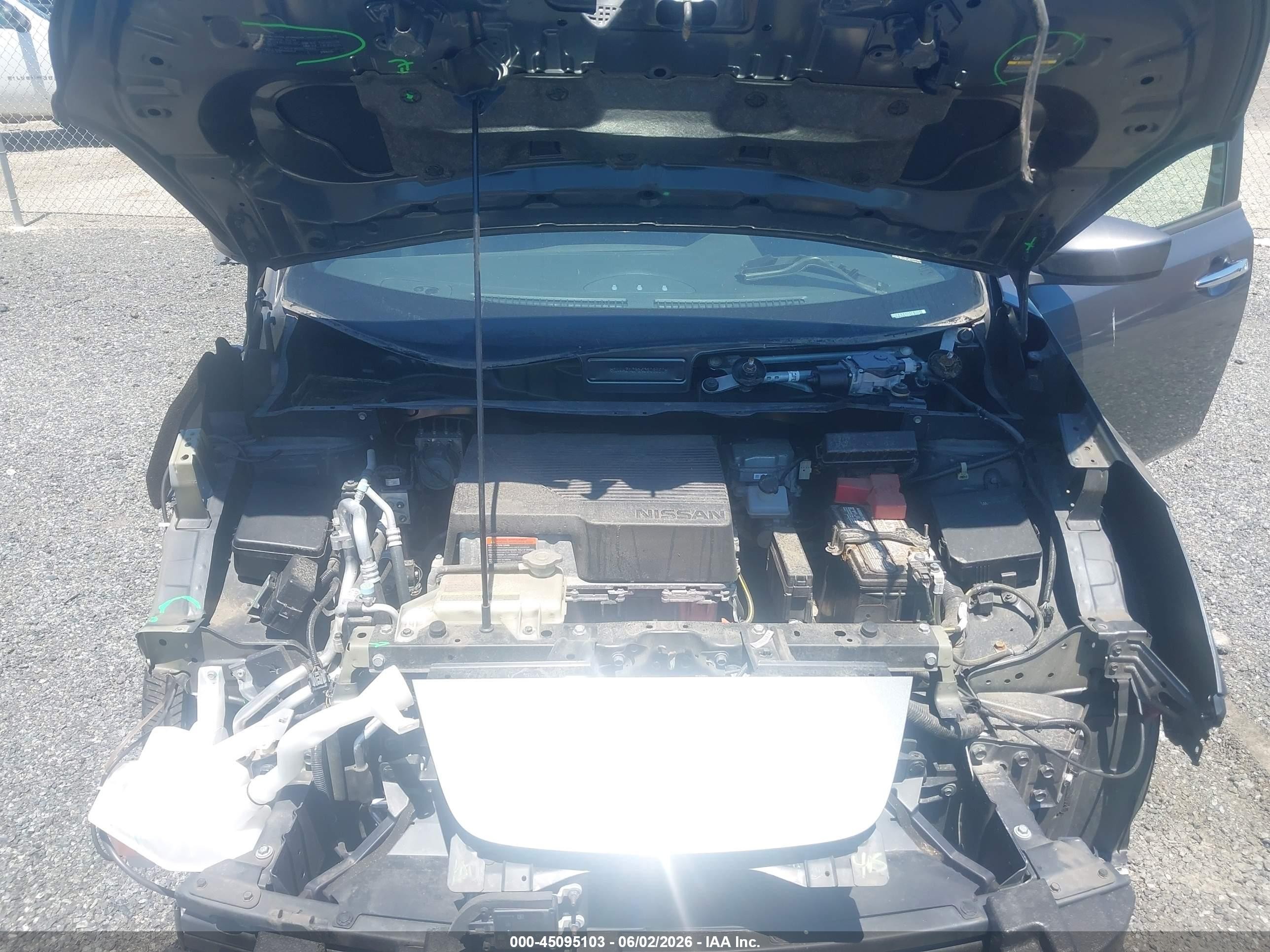 2019 Nissan Leaf Sv Gray vin: 1N4AZ1CP3KC303550