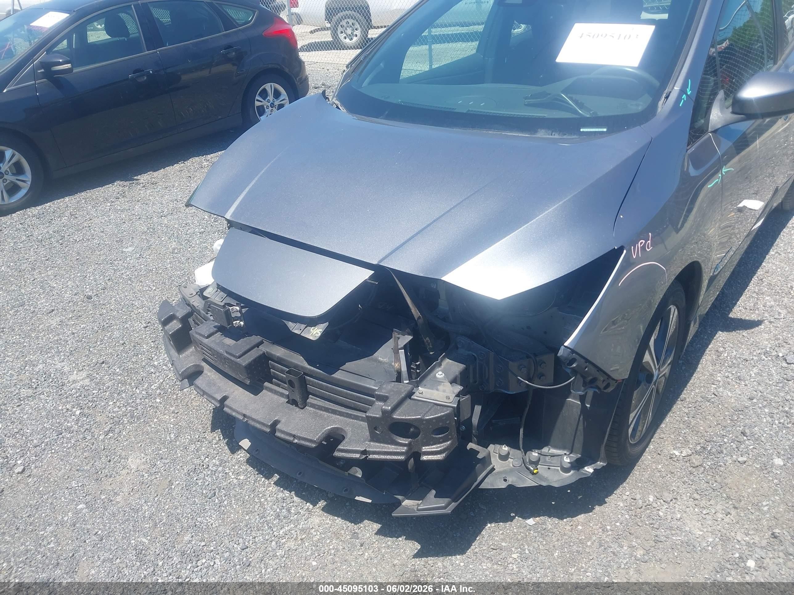 2019 Nissan Leaf Sv Gray vin: 1N4AZ1CP3KC303550