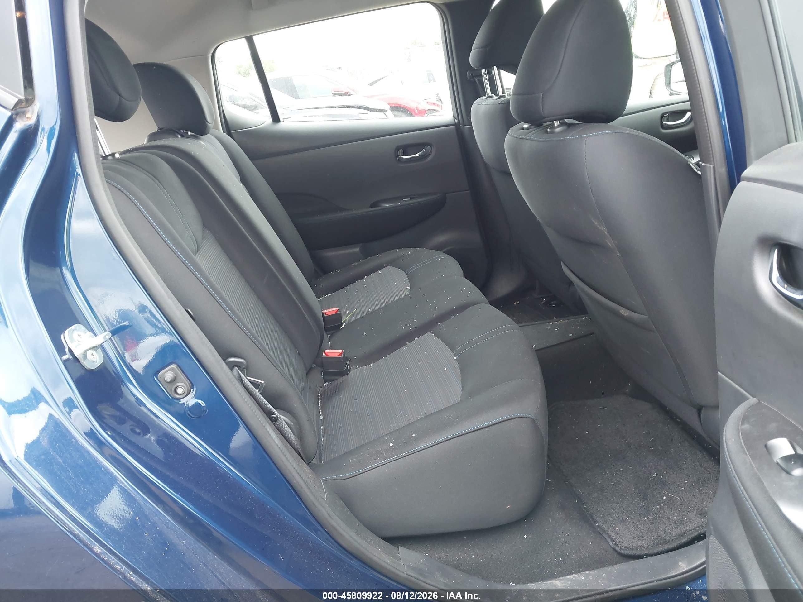 2018 Nissan Leaf S Blue vin: 1N4AZ1CP4JC308349