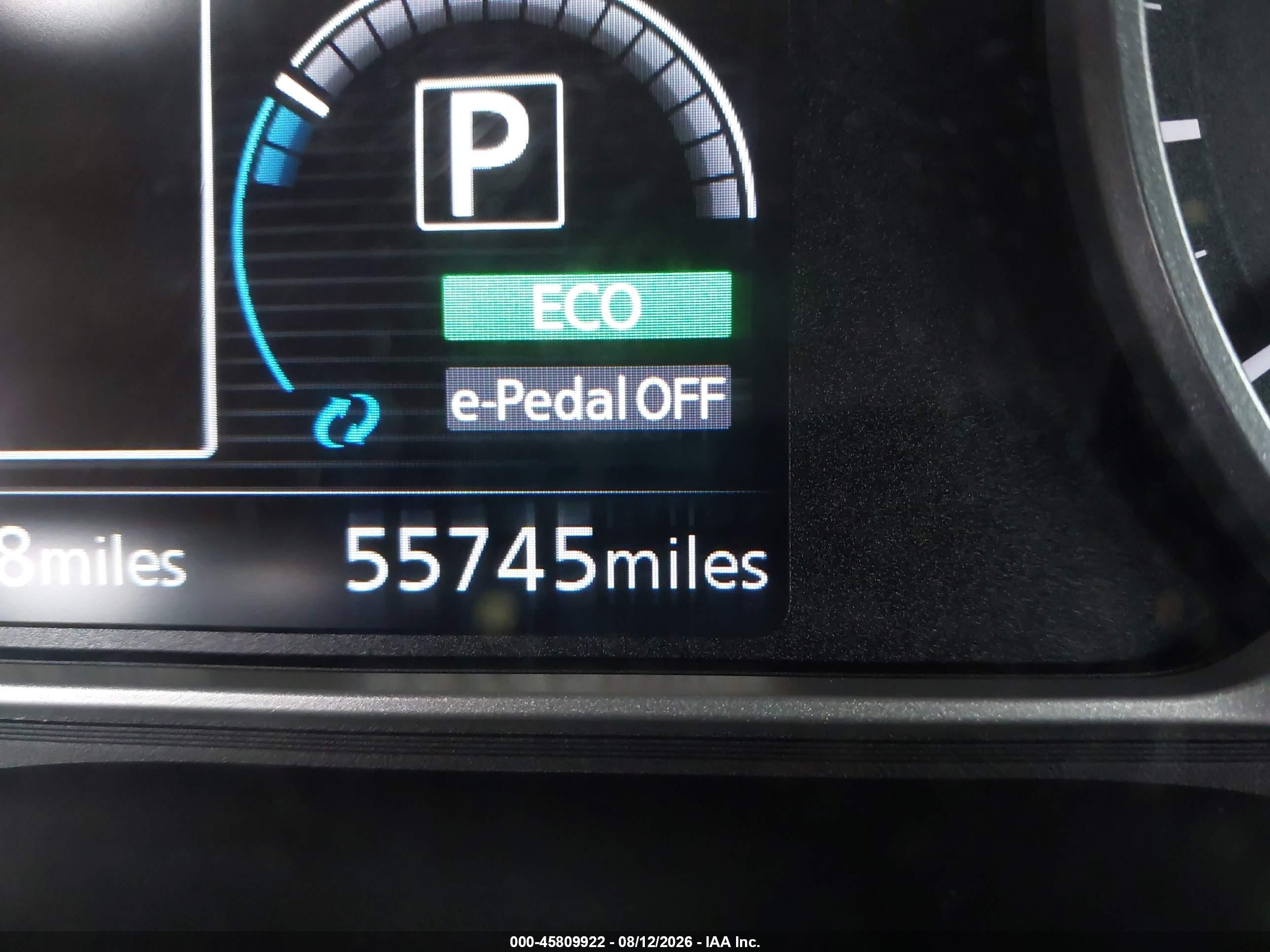 2018 Nissan Leaf S Blue vin: 1N4AZ1CP4JC308349