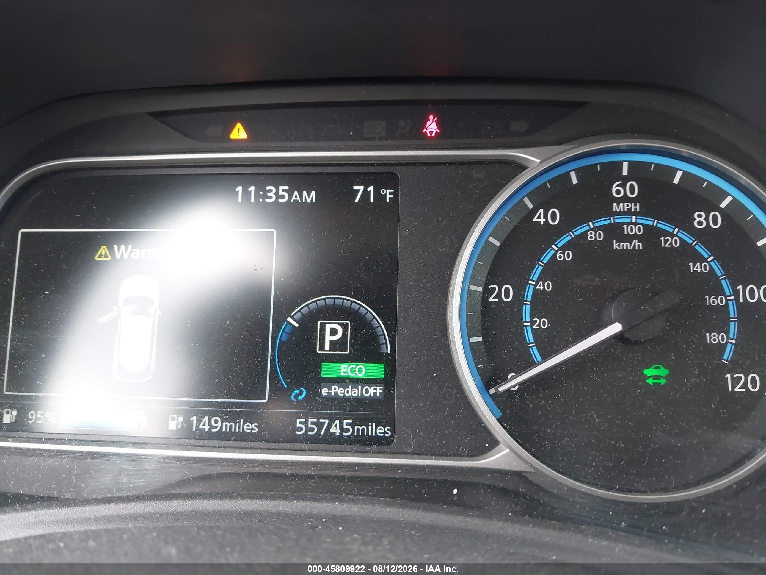2018 Nissan Leaf S Blue vin: 1N4AZ1CP4JC308349