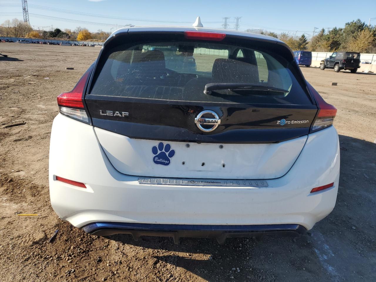 2018 Nissan Leaf S Белый vin: 1N4AZ1CP5JC317819