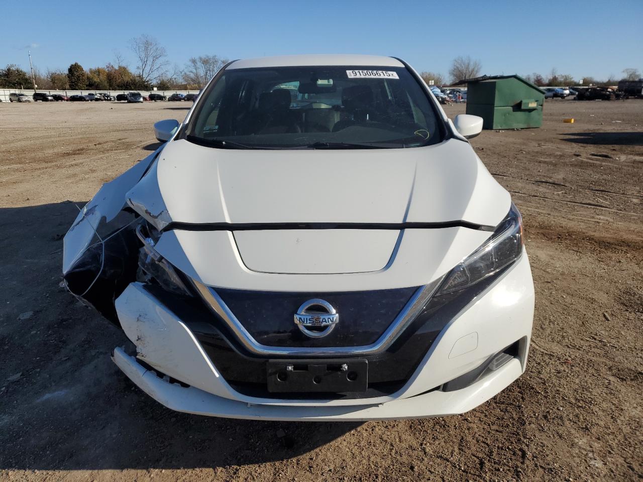 2018 Nissan Leaf S Белый vin: 1N4AZ1CP5JC317819
