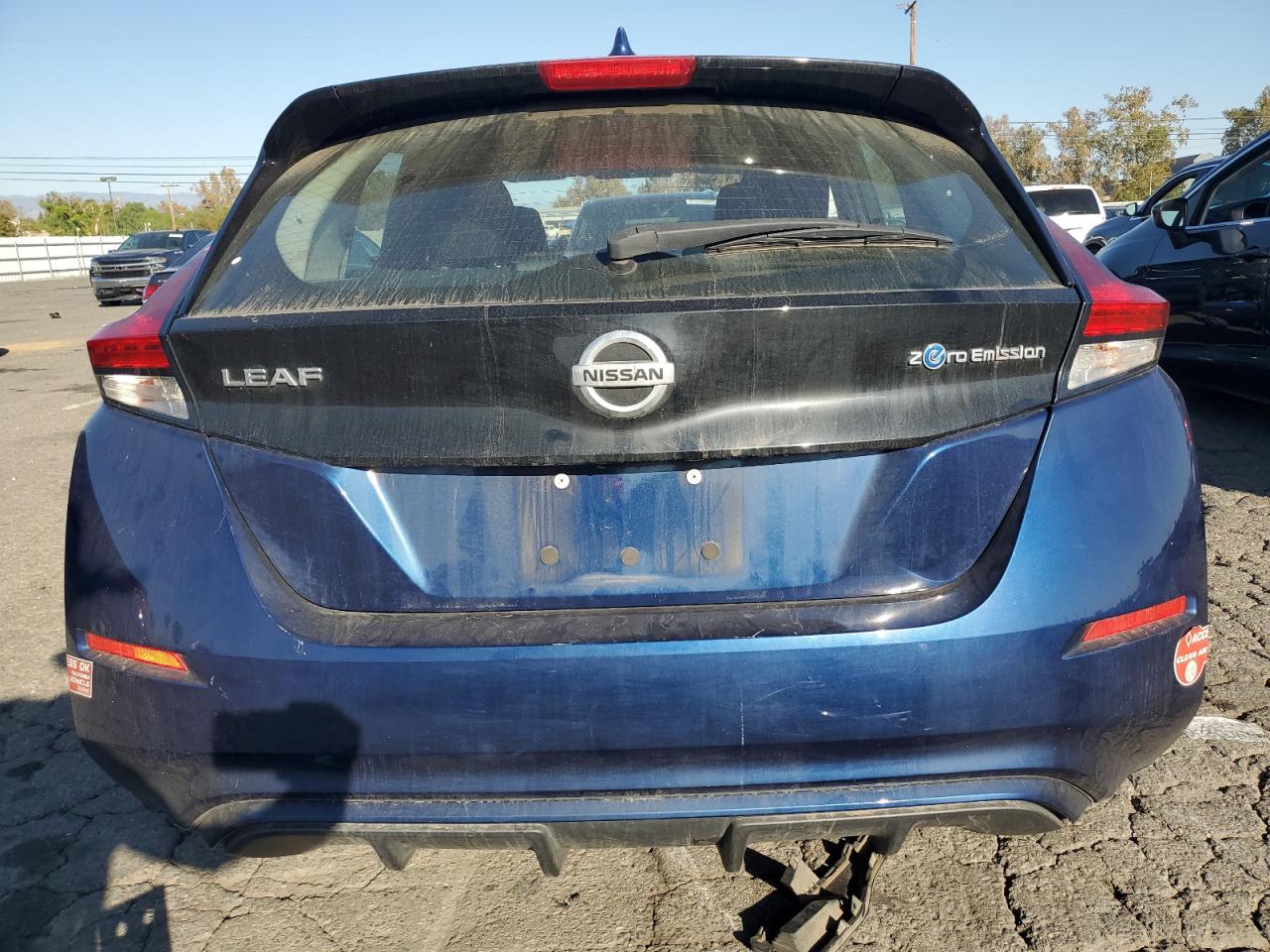 2018 Nissan Leaf S Синий vin: 1N4AZ1CP8JC311576