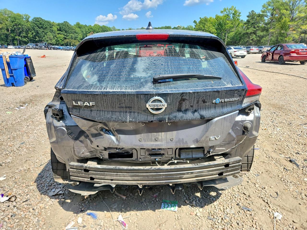 2019 Nissan Leaf Sv Gray vin: 1N4AZ1CP8KC305231