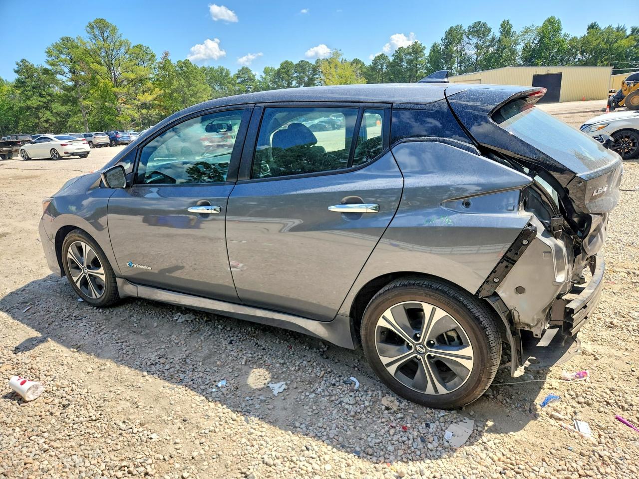 2019 Nissan Leaf Sv Gray vin: 1N4AZ1CP8KC305231