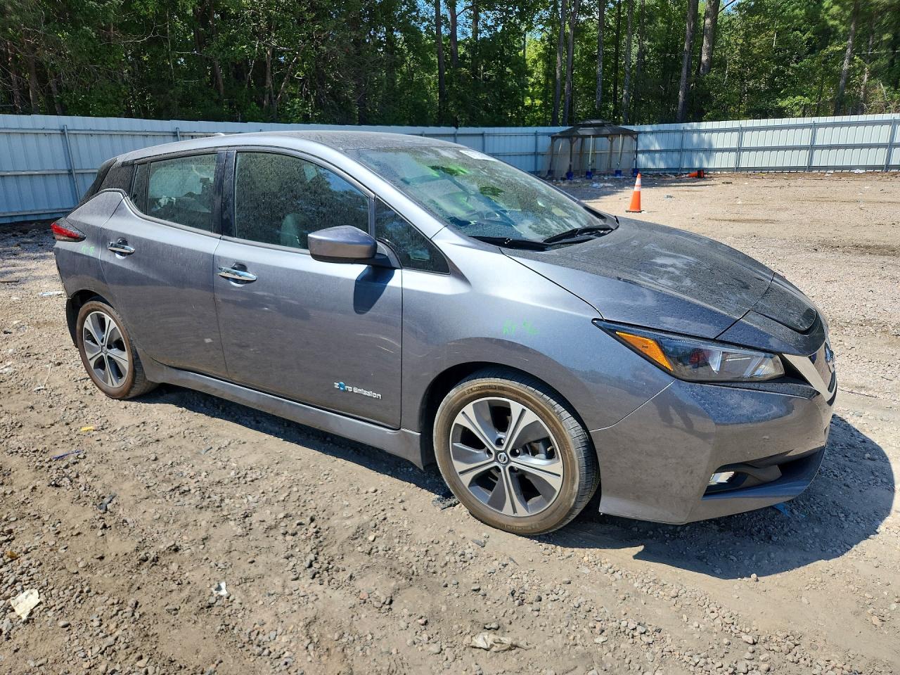 2019 Nissan Leaf Sv Gray vin: 1N4AZ1CP8KC305231