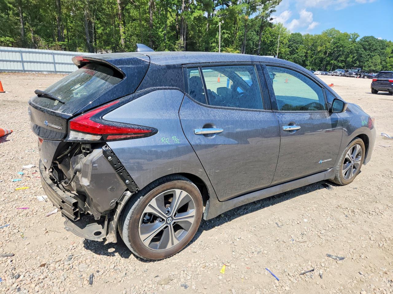 2019 Nissan Leaf Sv Gray vin: 1N4AZ1CP8KC305231