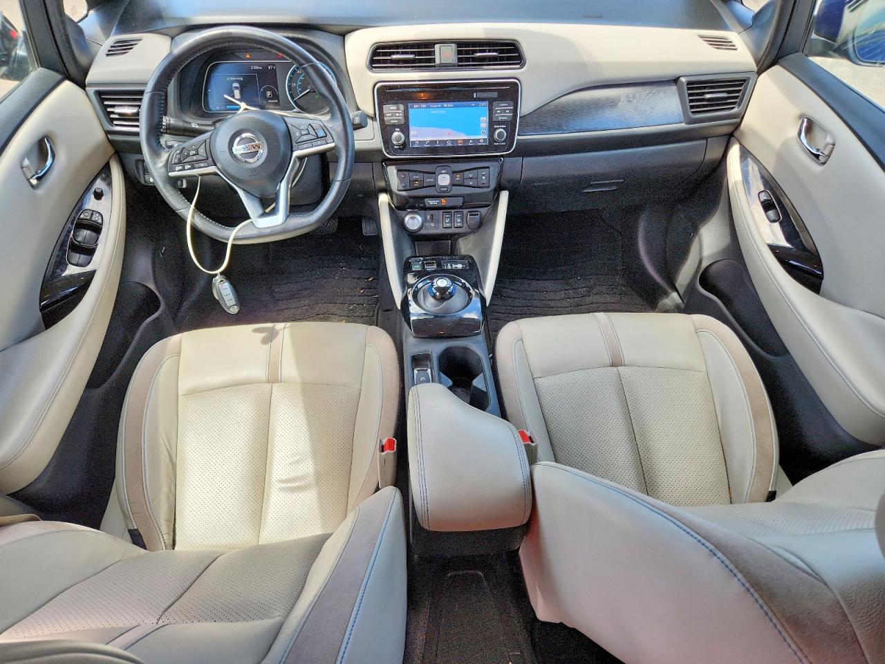2018 Nissan Leaf Sl Blue vin: 1N4AZ1CP9JC301512