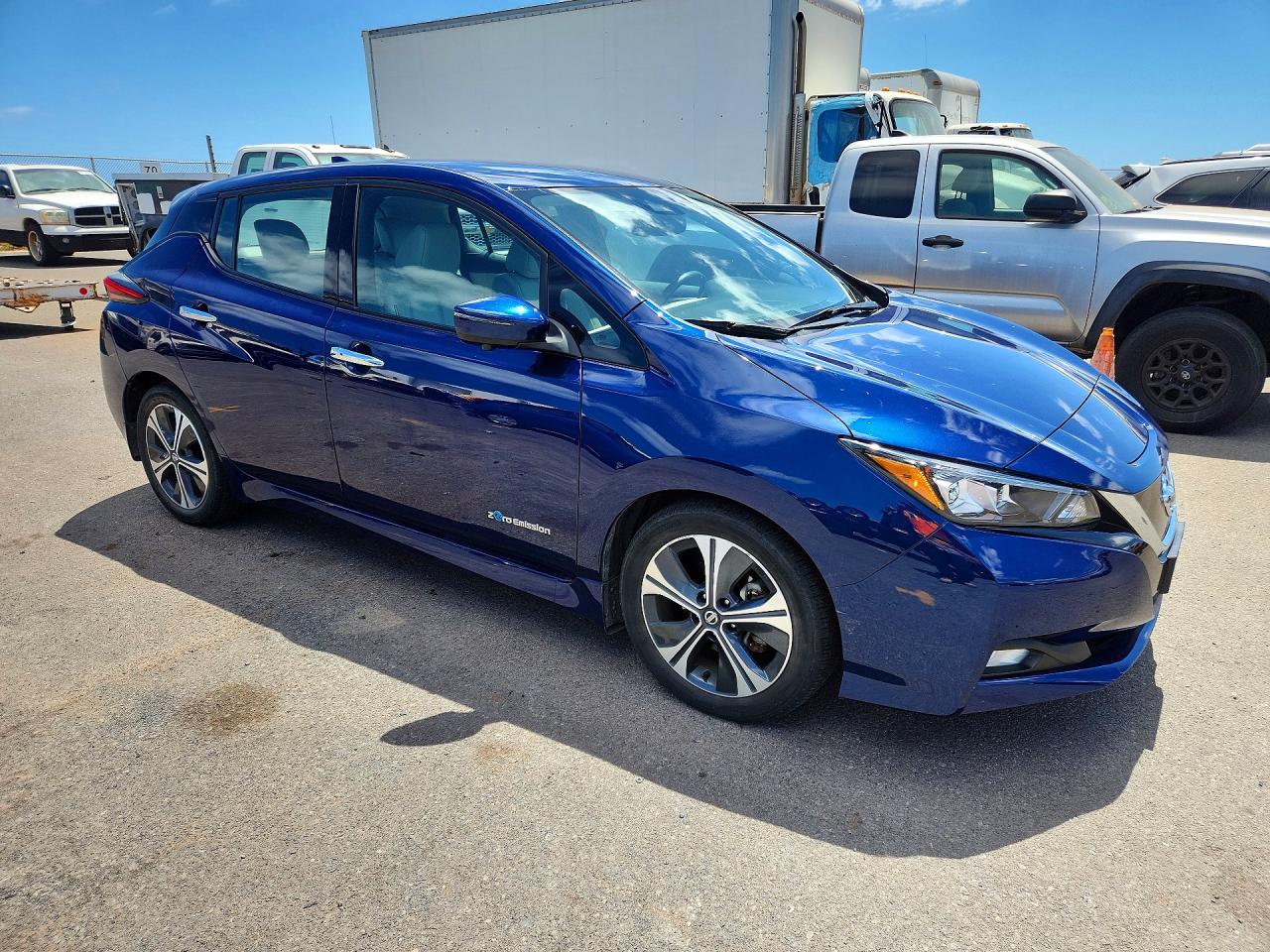 2018 Nissan Leaf Sl Blue vin: 1N4AZ1CP9JC301512
