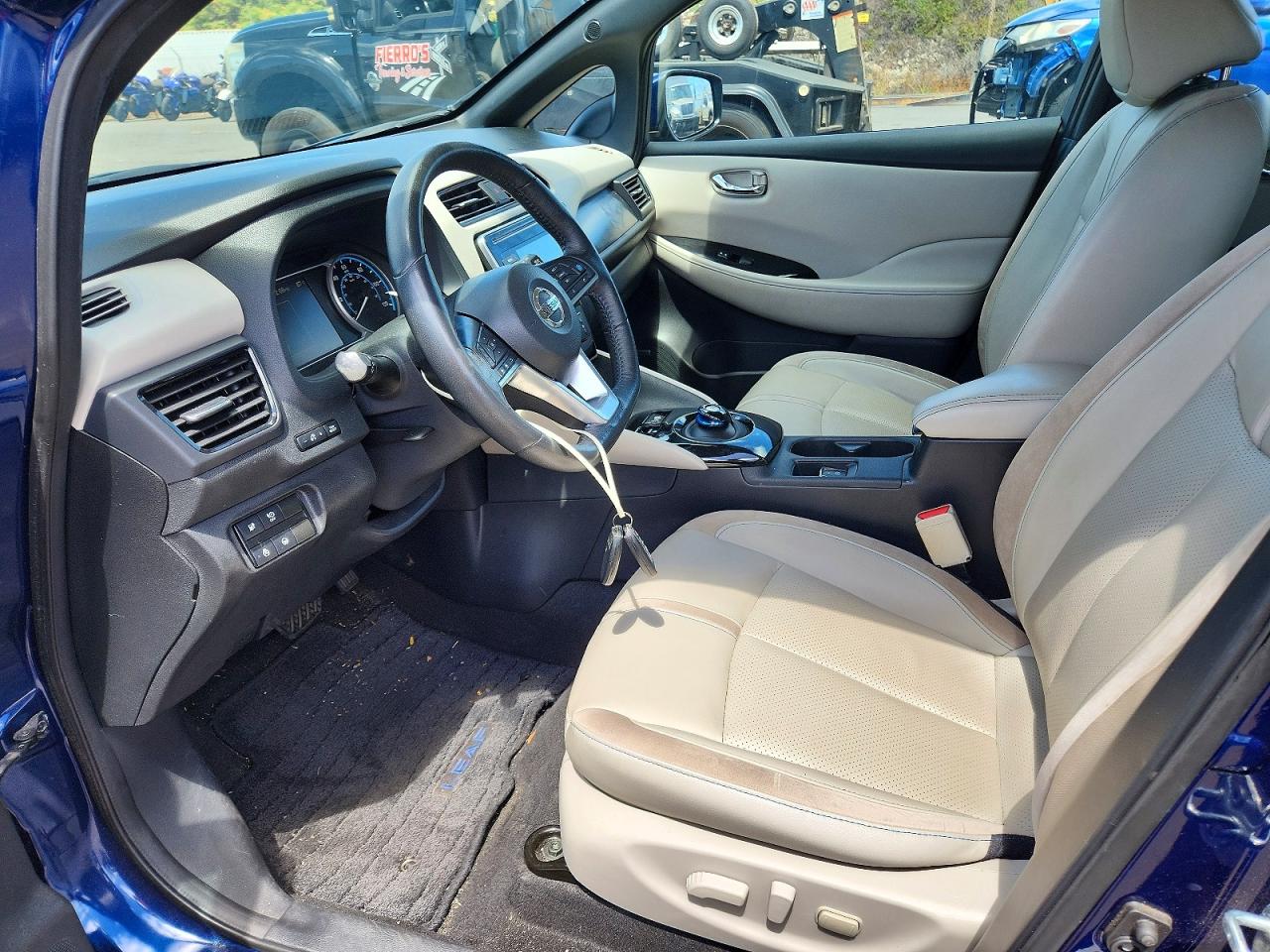 2018 Nissan Leaf Sl Blue vin: 1N4AZ1CP9JC301512