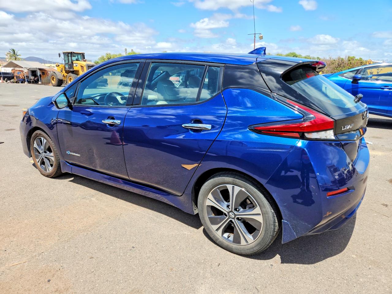 2018 Nissan Leaf Sl Blue vin: 1N4AZ1CP9JC301512