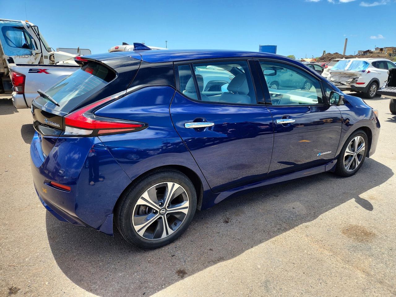 2018 Nissan Leaf Sl Blue vin: 1N4AZ1CP9JC301512