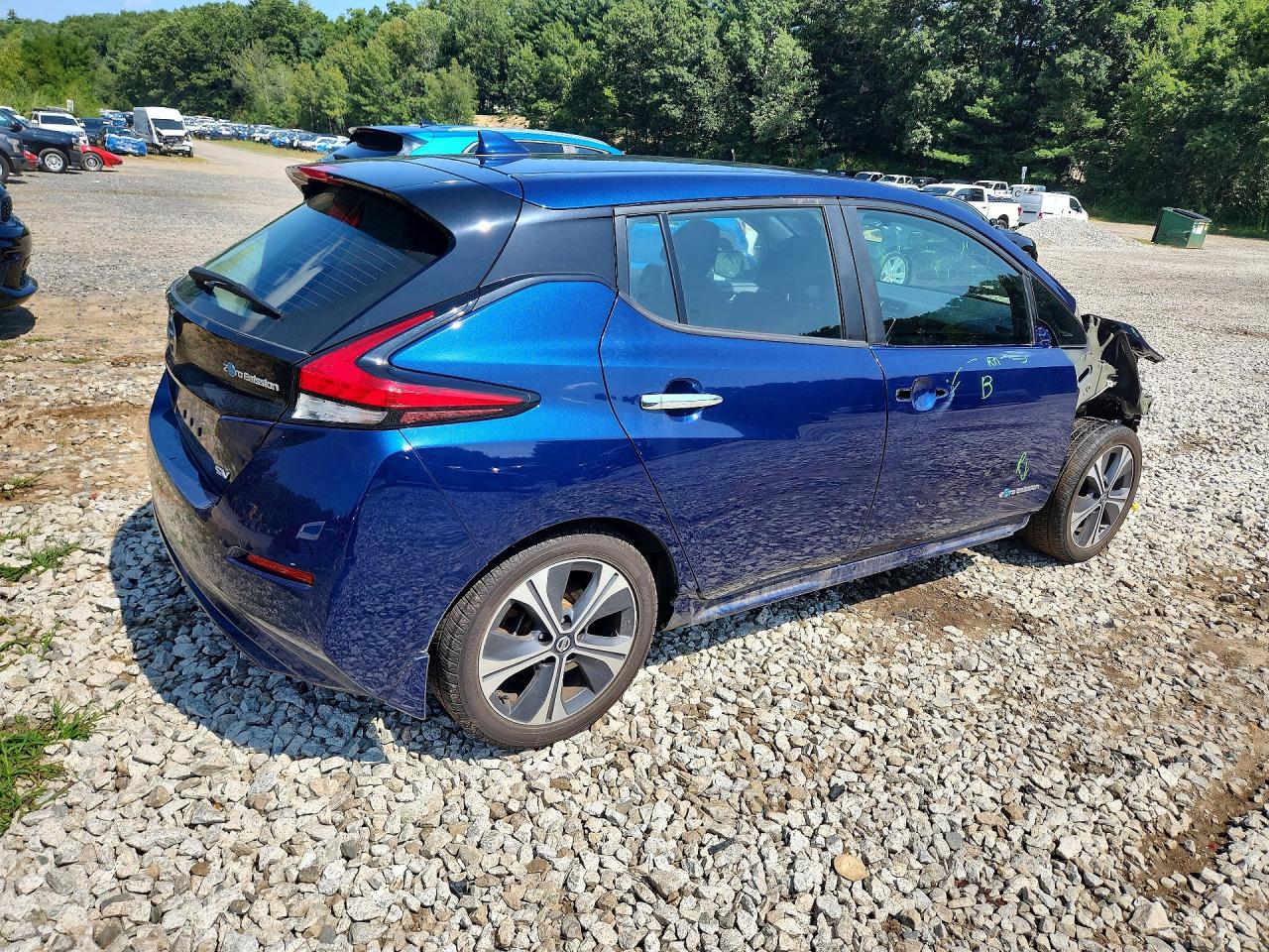 2018 Nissan Leaf Sv Blue vin: 1N4AZ1CPXJC303088