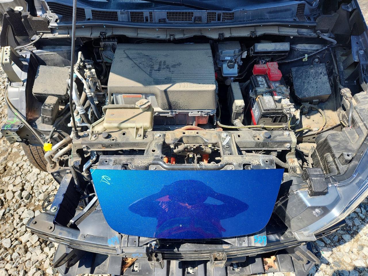 2018 Nissan Leaf Sv Blue vin: 1N4AZ1CPXJC303088