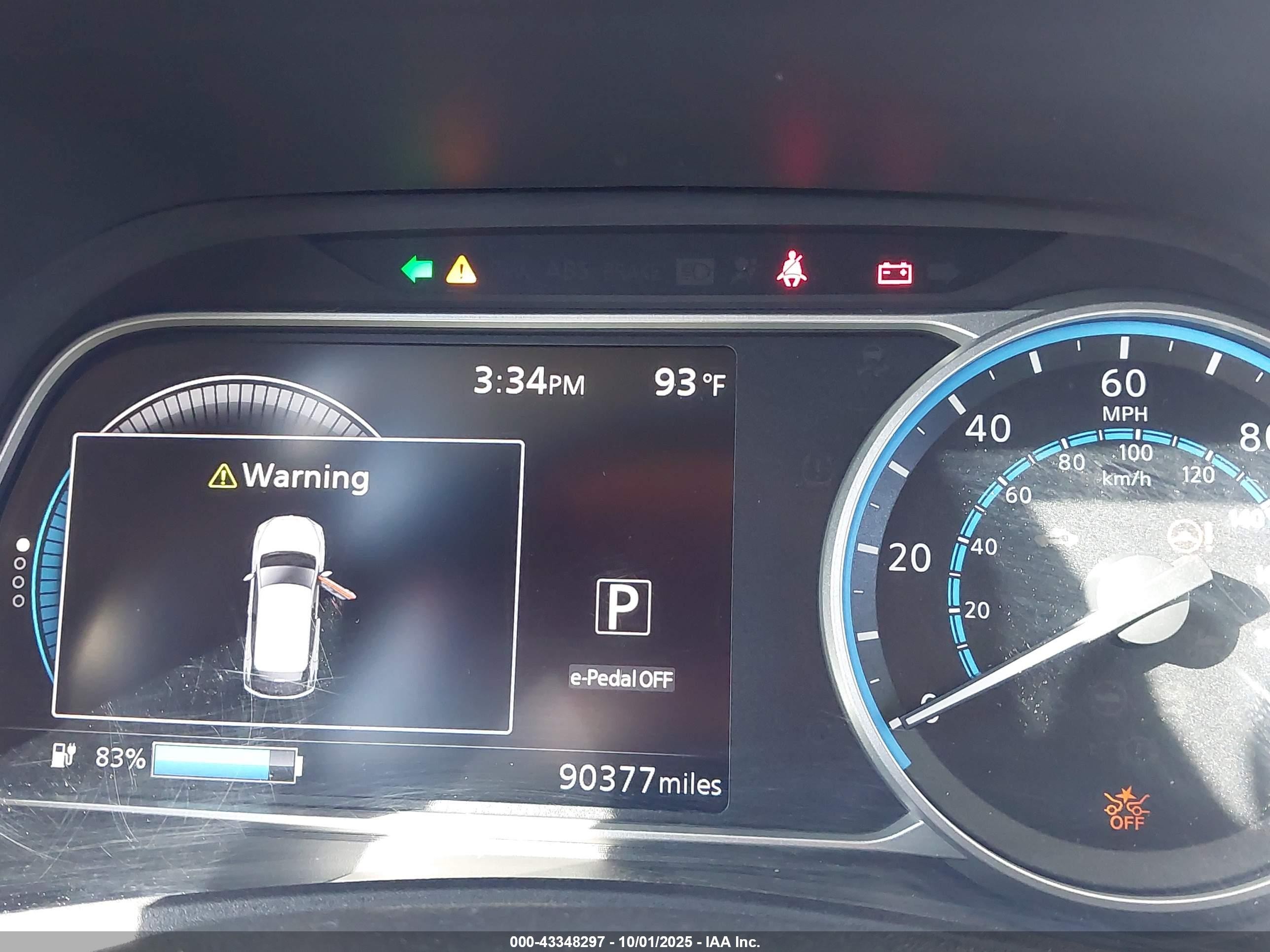 2018 Nissan Leaf Sl Серый vin: 1N4AZ1CPXJC311403
