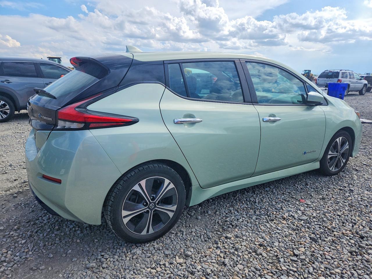 2019 Nissan Leaf Sv Green vin: 1N4AZ1CPXKC306803