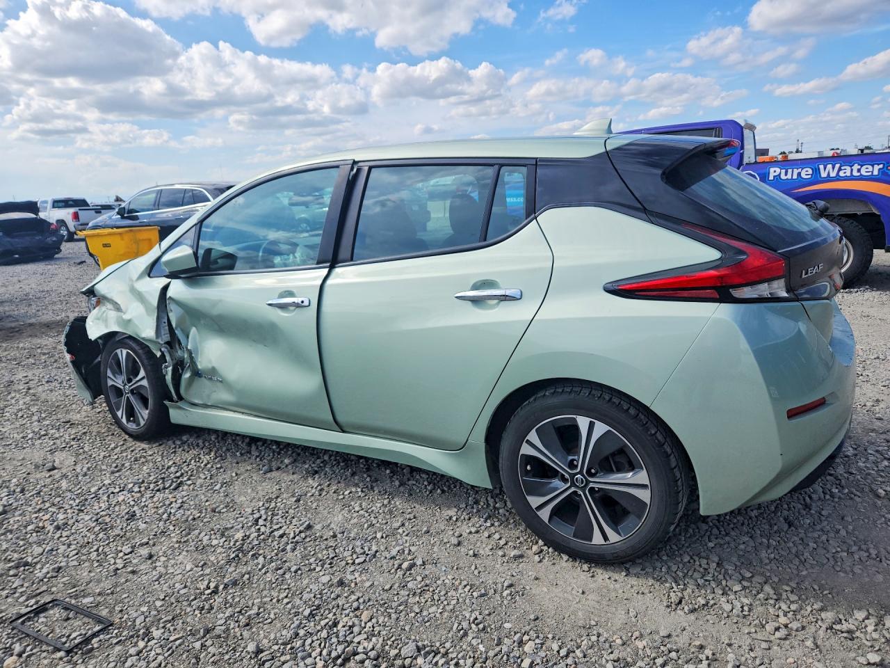 2019 Nissan Leaf Sv Green vin: 1N4AZ1CPXKC306803
