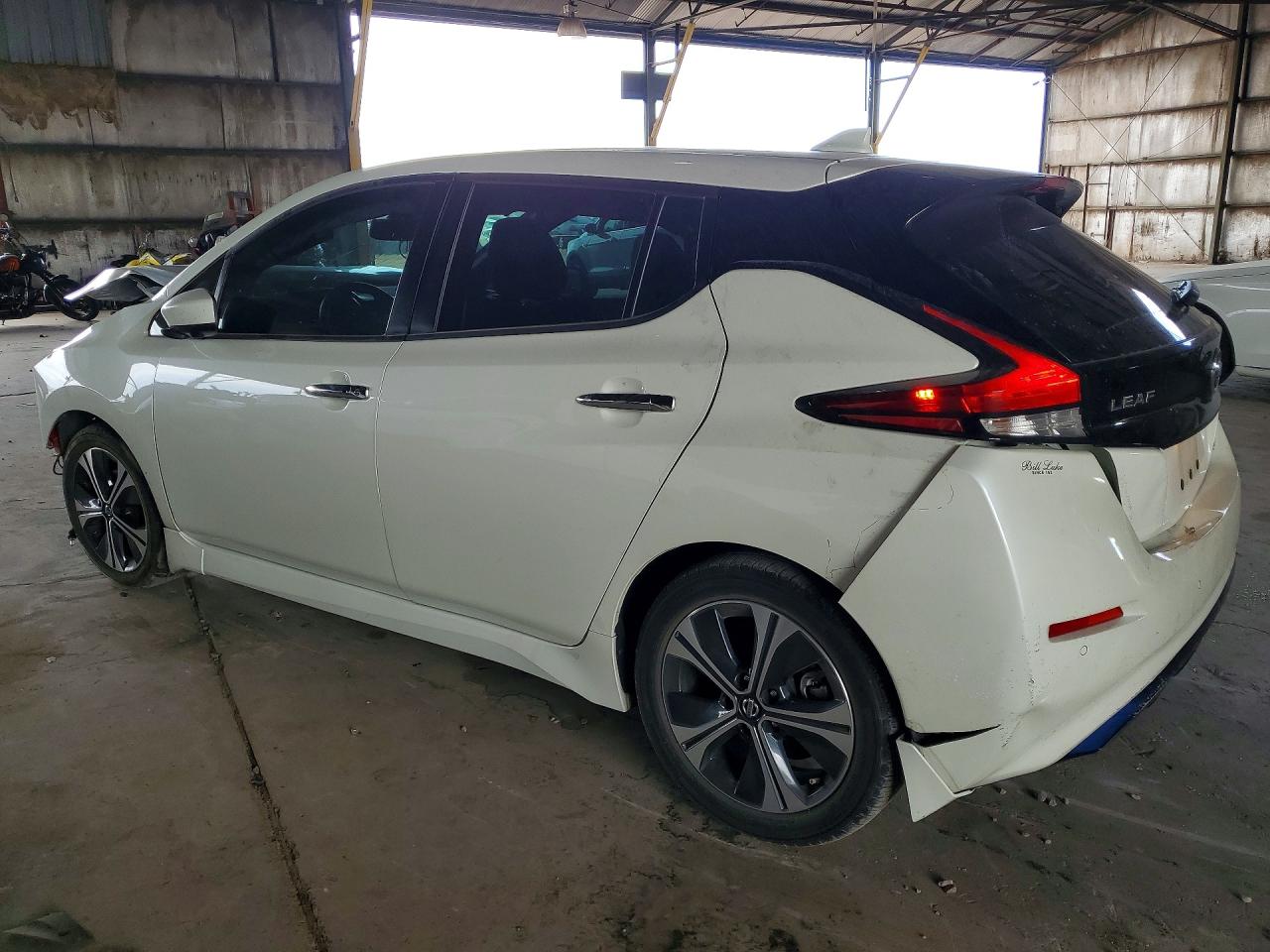 2021 Nissan Leaf Sv White vin: 1N4AZ1CV0MC550039