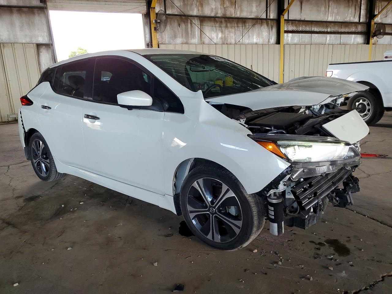 2021 Nissan Leaf Sv White vin: 1N4AZ1CV0MC550039